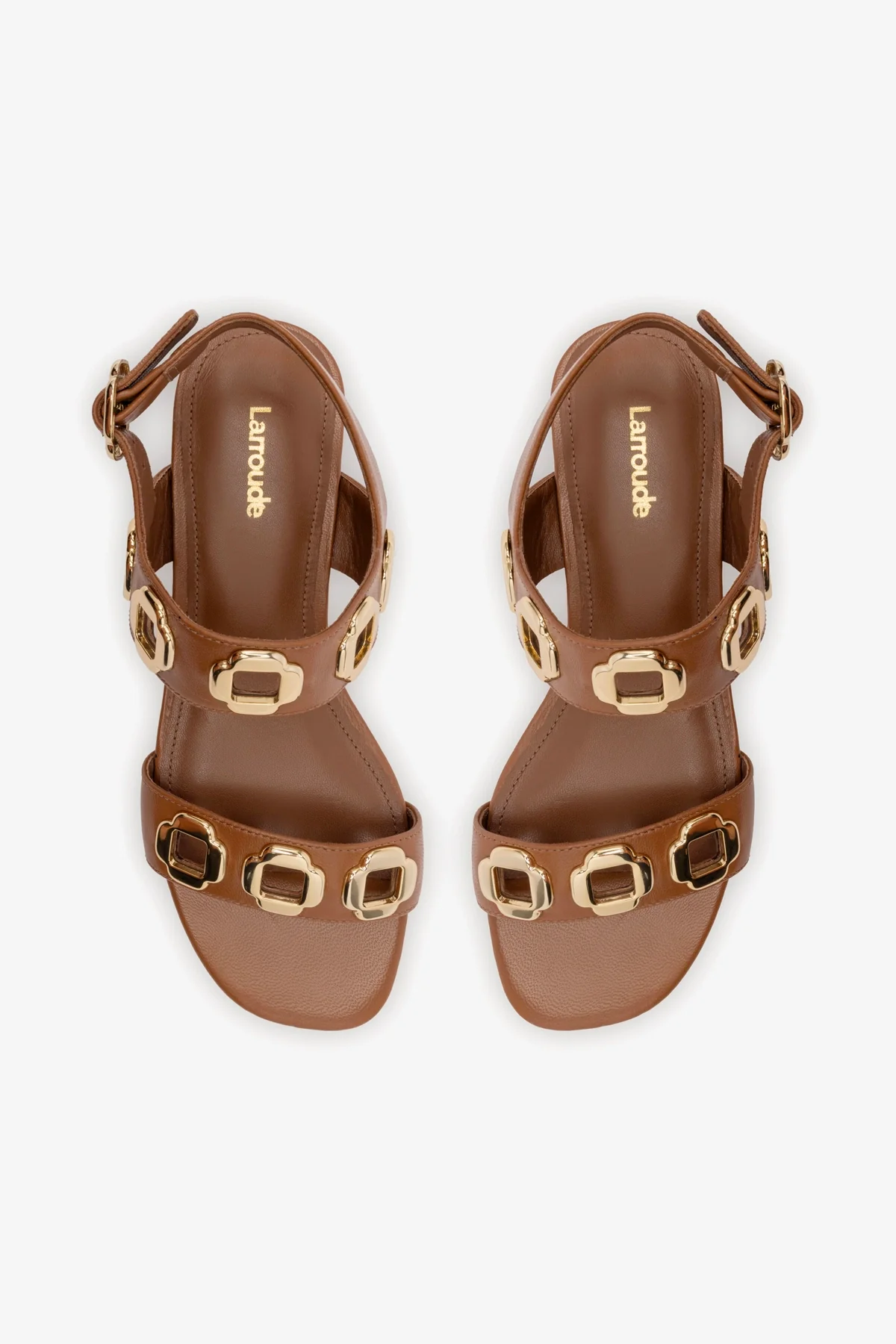 Milan Sandal In Caramel Leather - Image 7