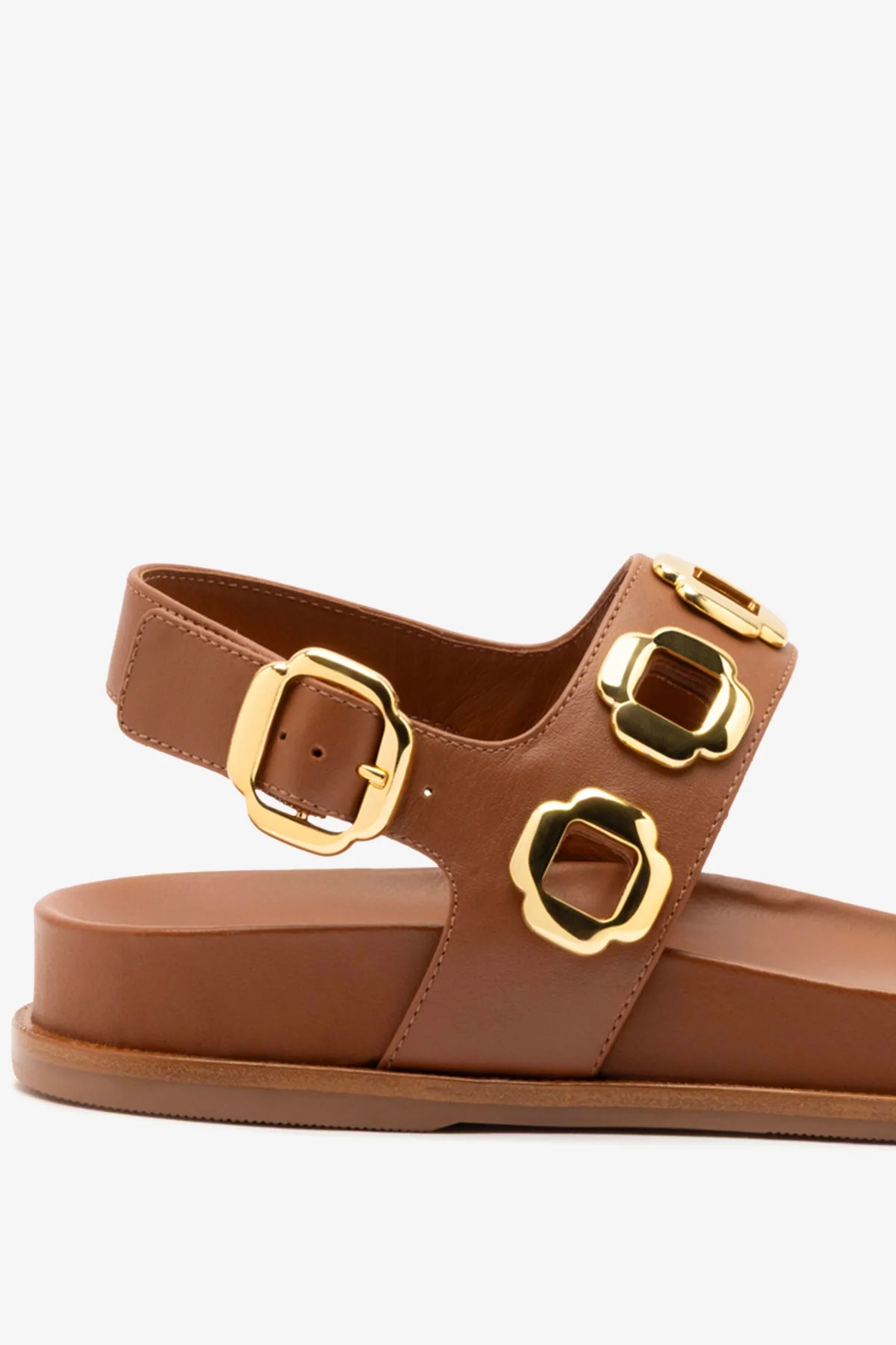 Milan Sport Sandal In Caramel Leather - Image 4