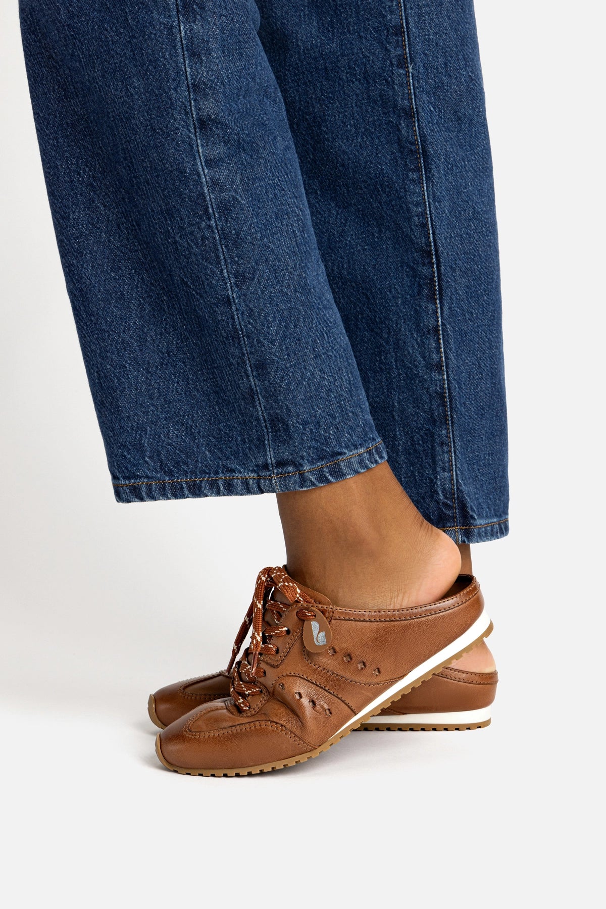 Stella Mule In Caramel Leather - Image 2