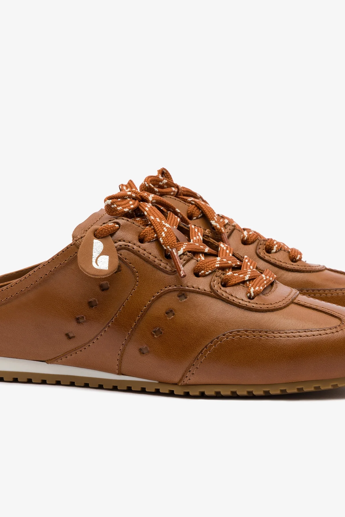 Stella Mule In Caramel Leather - Image 4