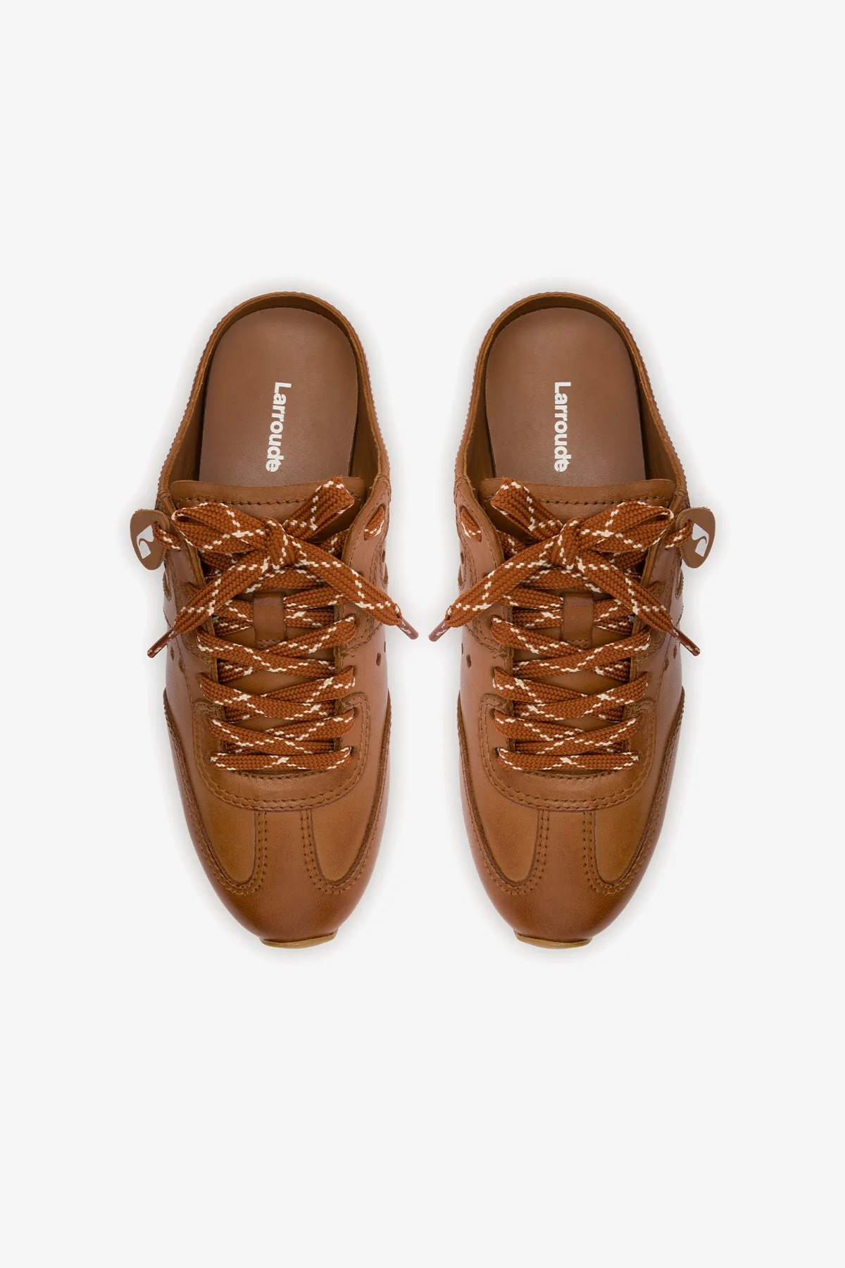 Stella Mule In Caramel Leather - Image 8