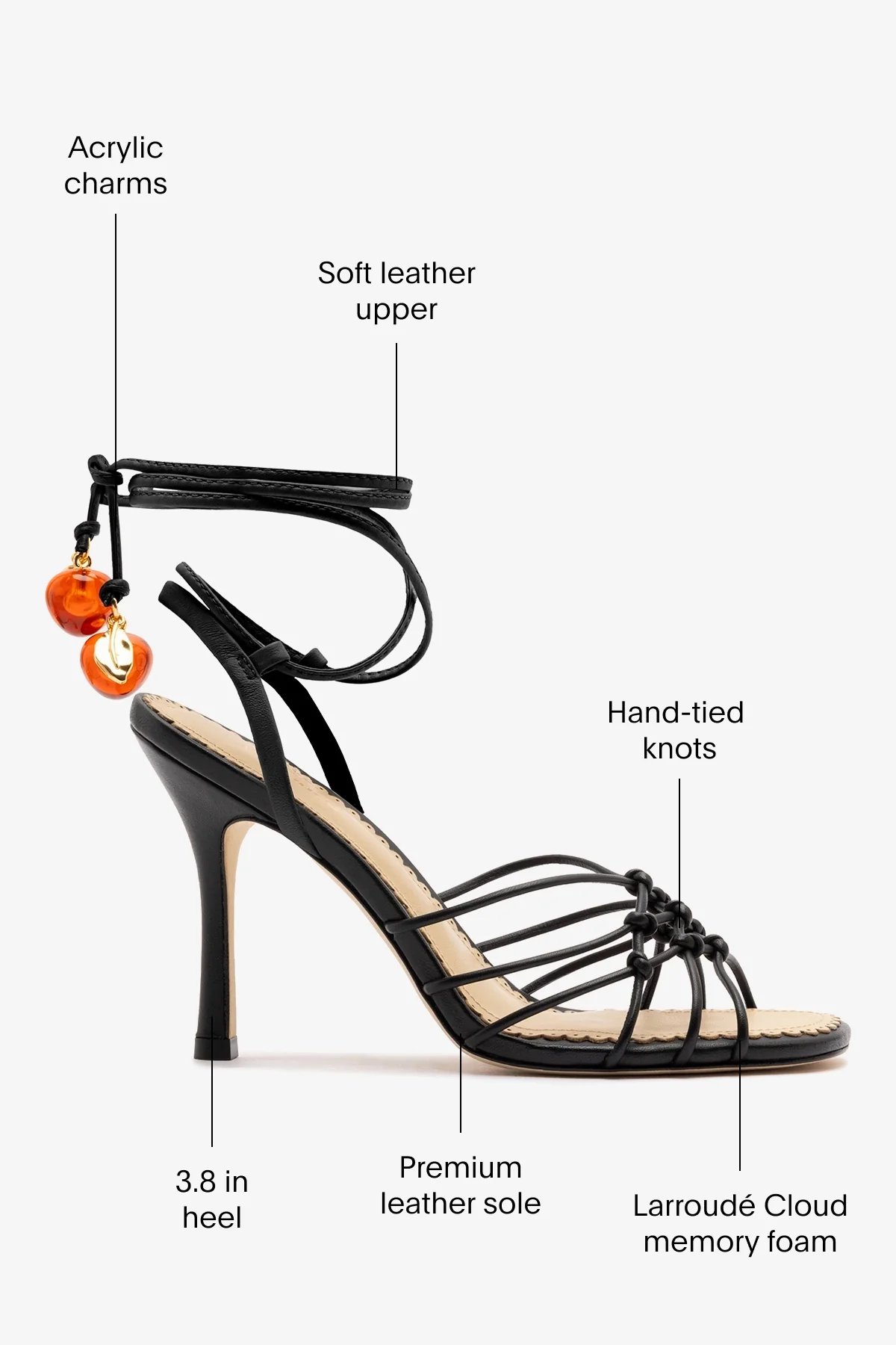 Carmen Sandal Black Leather - Image 5