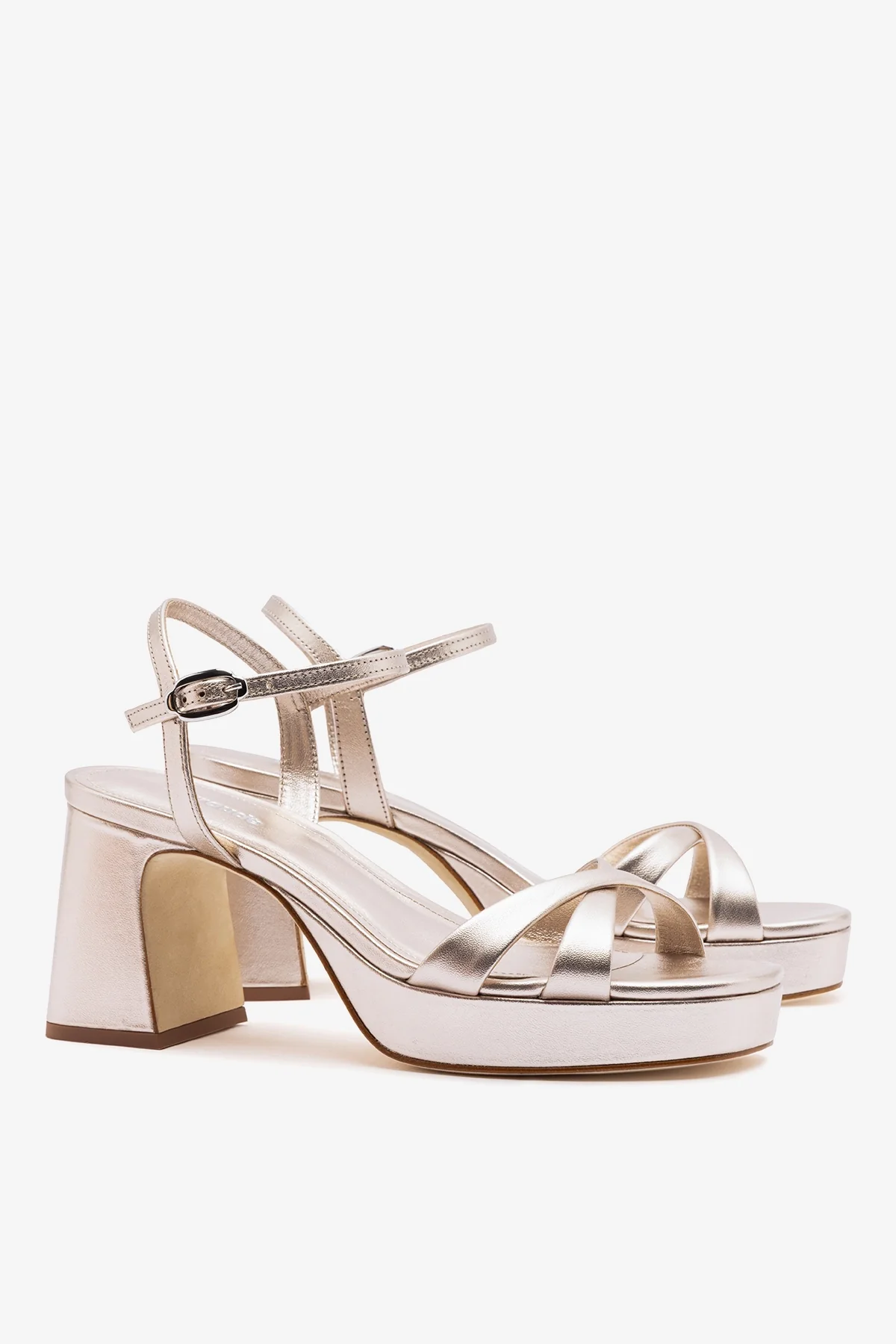Bianca Low Sandal Champagne Leather - Image 3