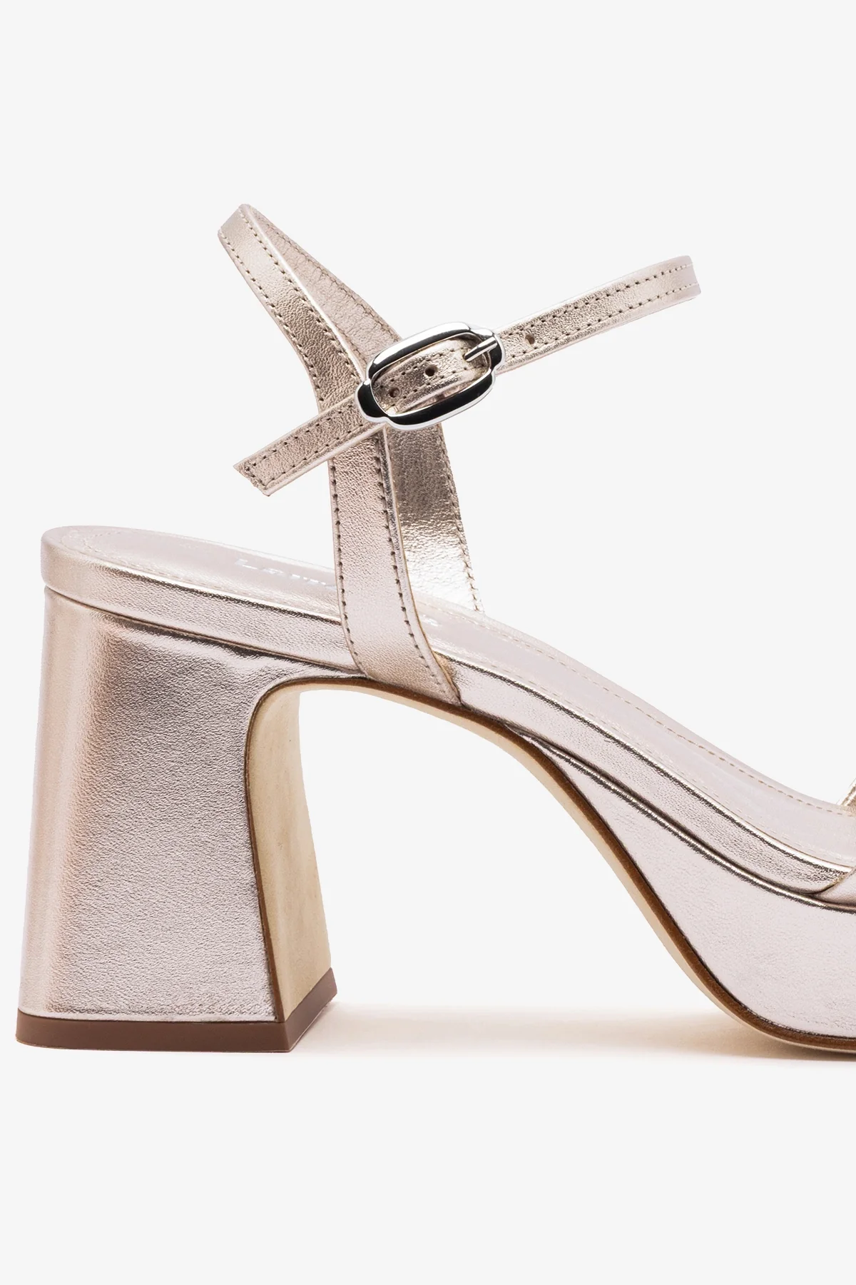 Bianca Low Sandal Champagne Leather - Image 4