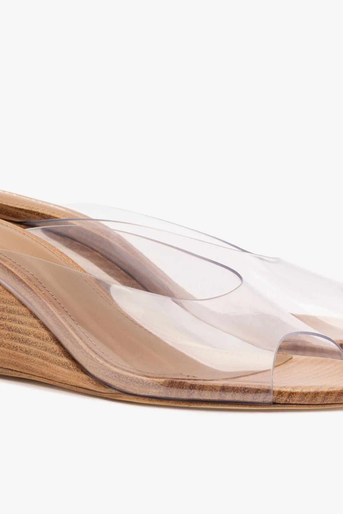 Vivi Wedge Mule In Clear Vinyl - Image 4