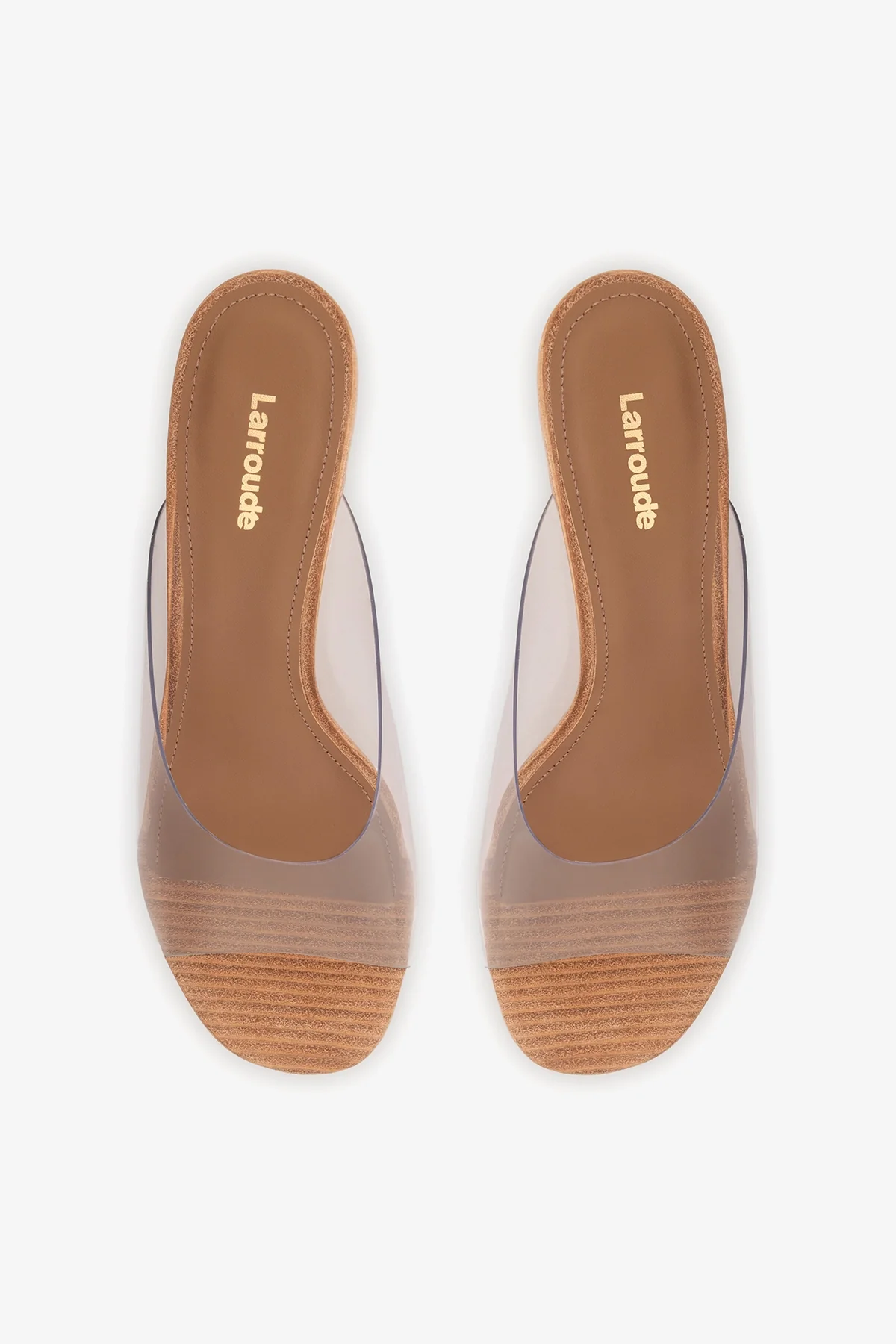 Vivi Wedge Mule In Clear Vinyl - Image 7