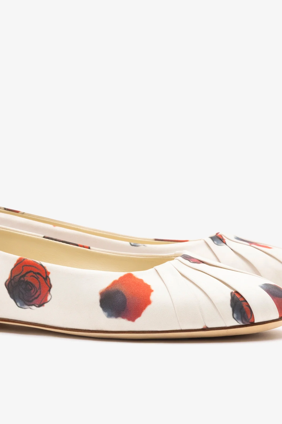 Jonathan Cohen by L.: Ballet Flat Ivory Printed Satin - Image 4