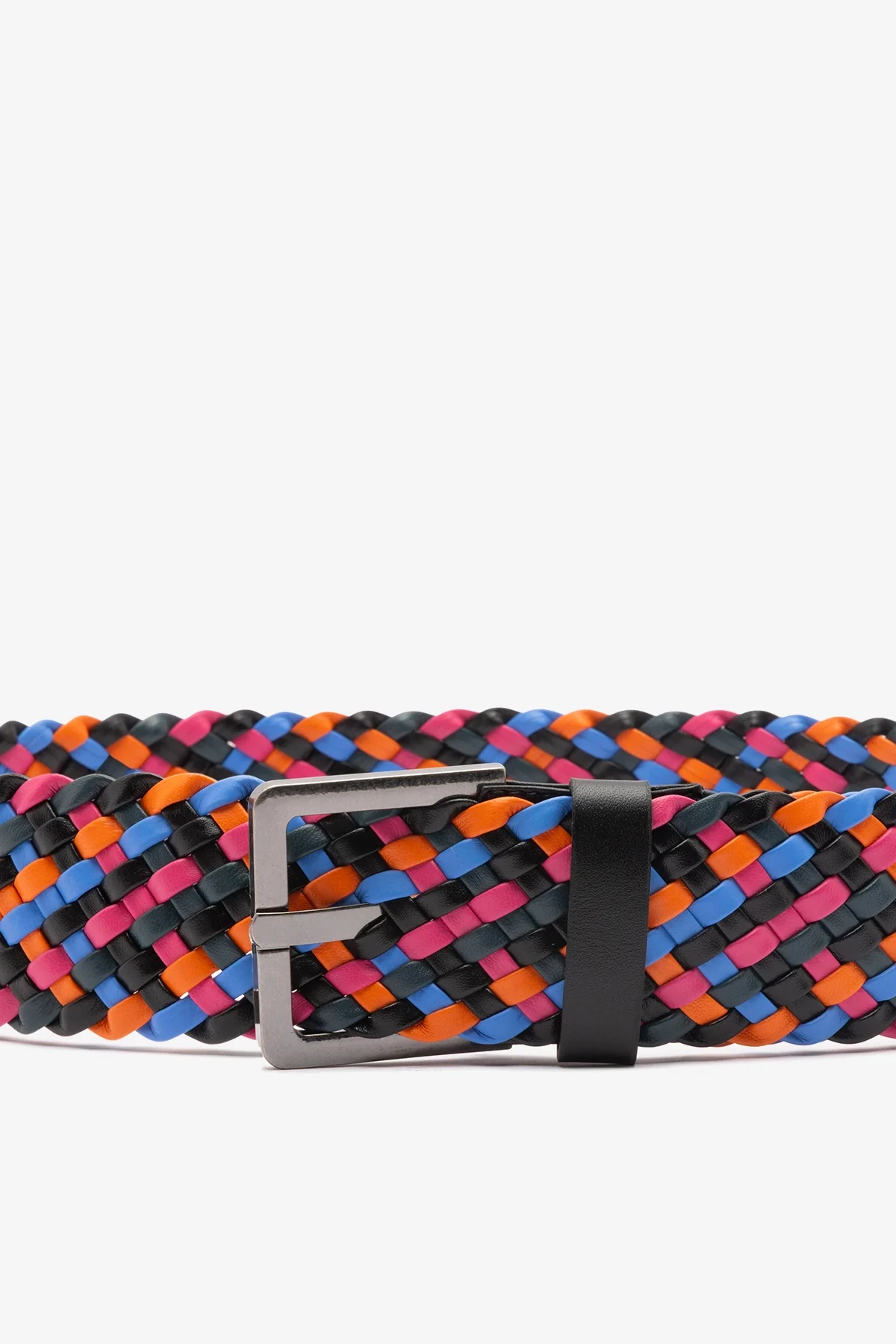 Jonathan Cohen by L.: Braided Belt Multicolor Leather - Image 3