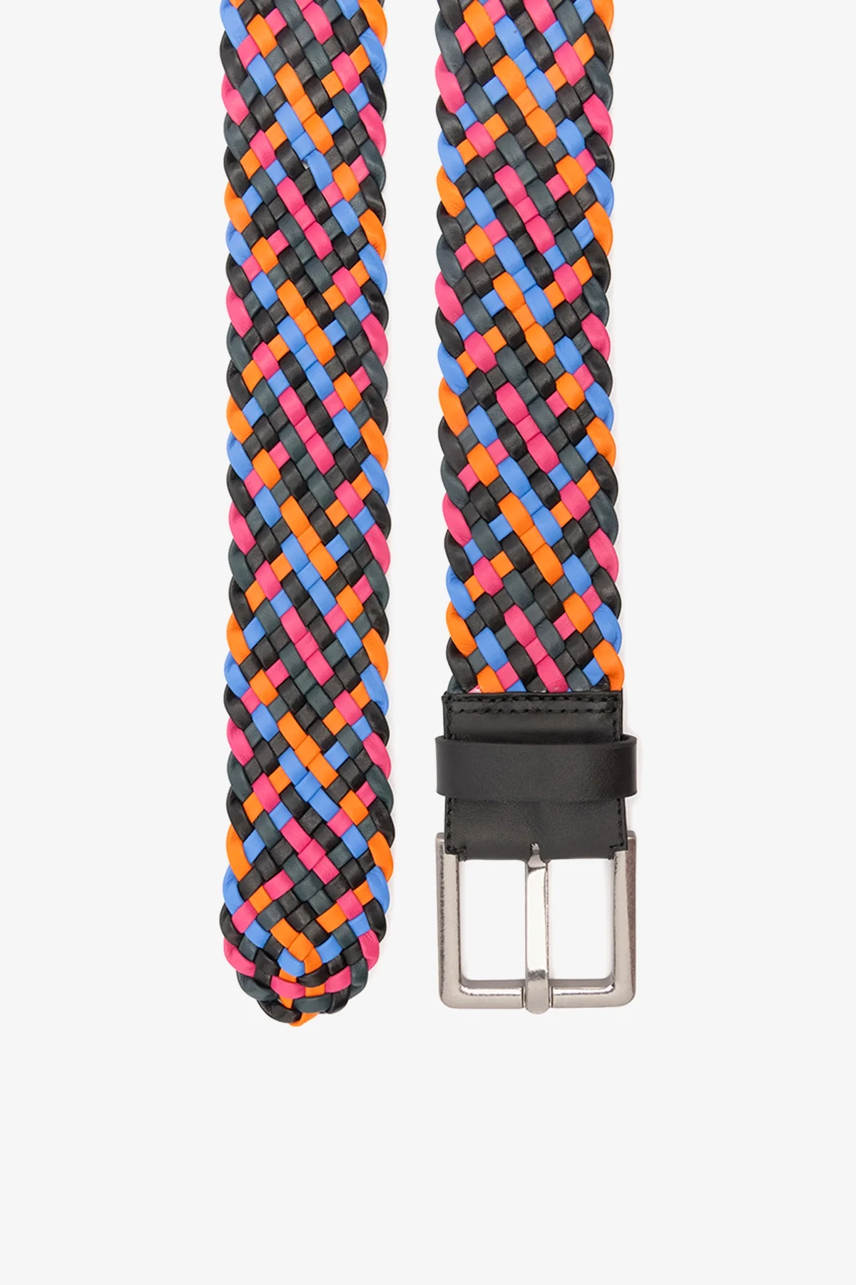 Jonathan Cohen by L.: Braided Belt Multicolor Leather - Image 5