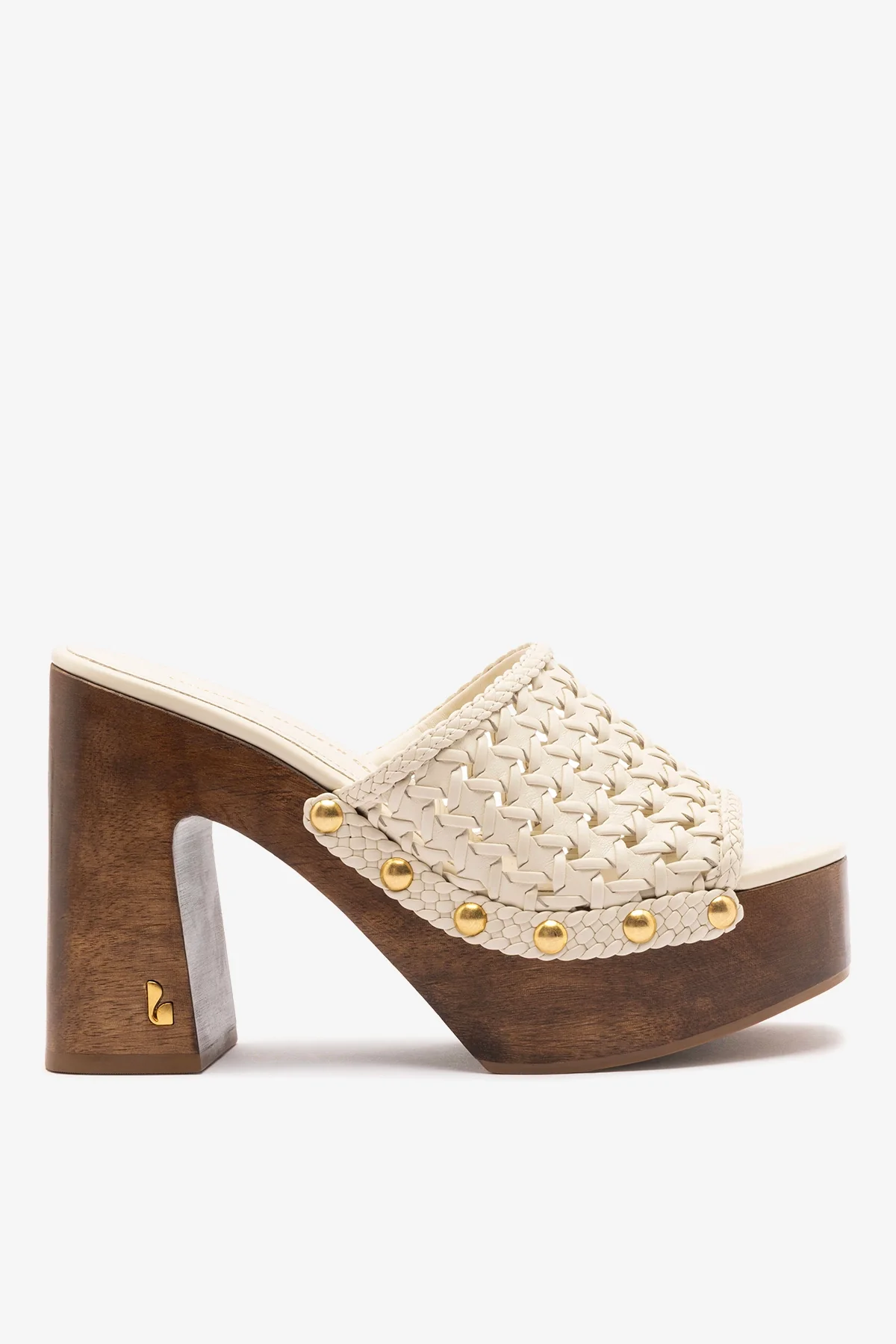 Larroudé x Kenneth Cole: Macrame Mule Ivory Leather