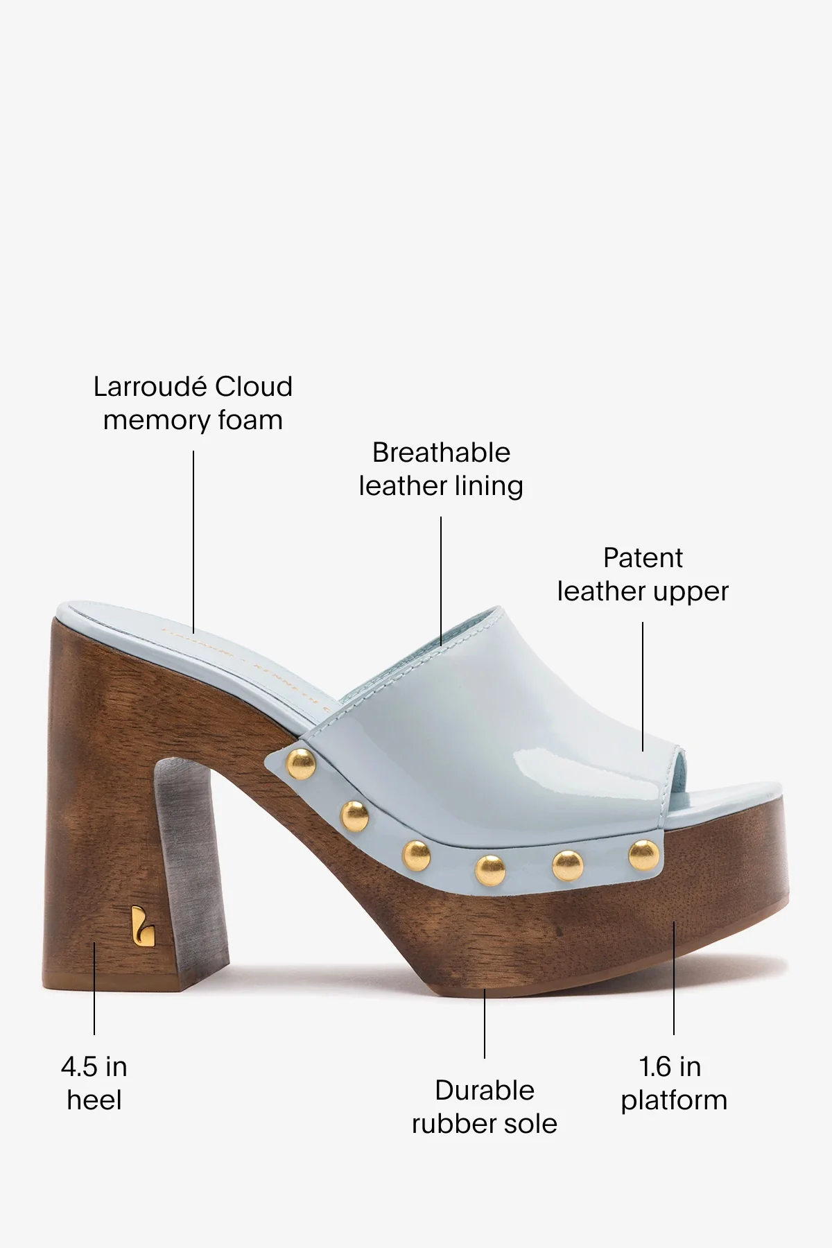 Larroudé x Kenneth Cole: Mule Maya Patent Leather - Image 4