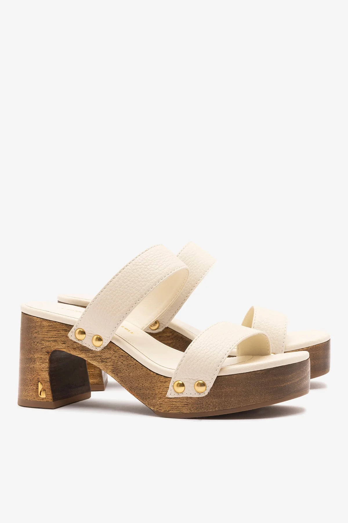 Larroudé x Kenneth Cole: Sandal Ivory Leather - Image 3
