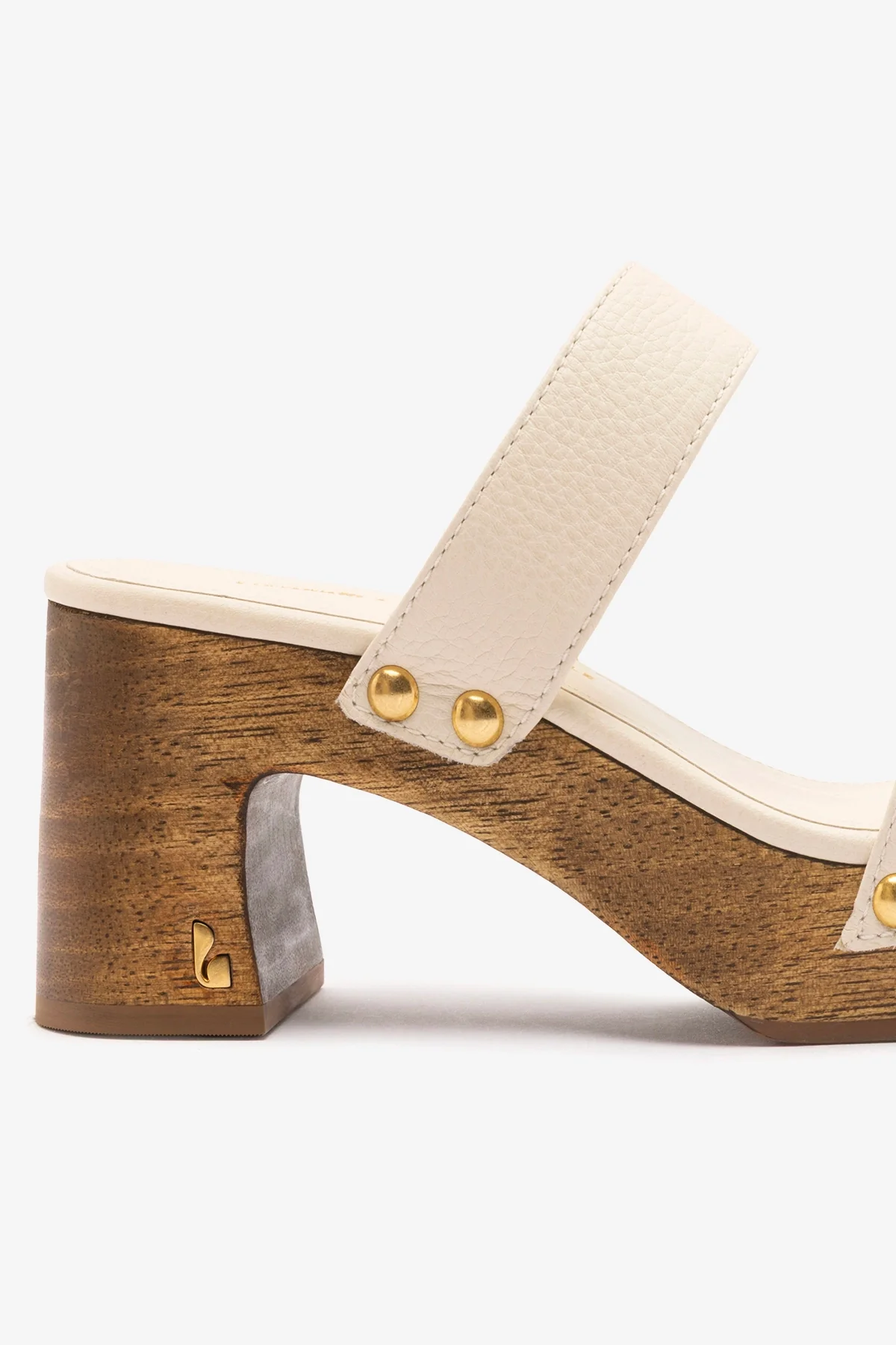 Larroudé x Kenneth Cole: Sandal Ivory Leather - Image 4