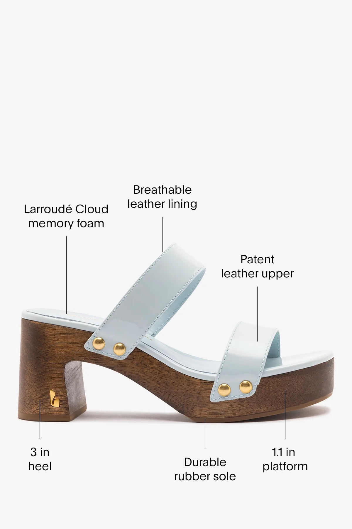 Larroudé x Kenneth Cole: Sandal Maya Patent Leather - Image 5