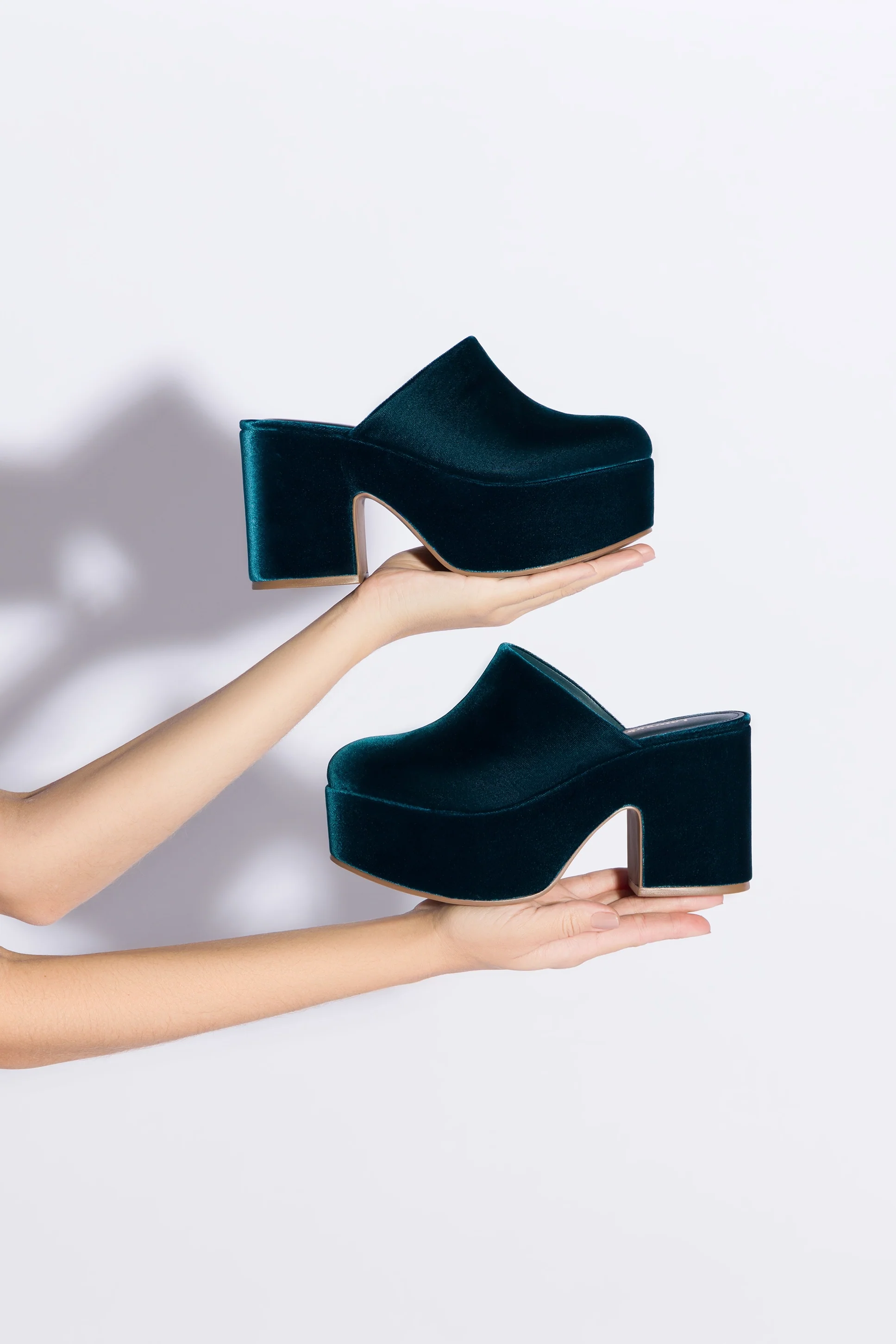 Miso Platform Clog In Deepsea Velvet - Image 5