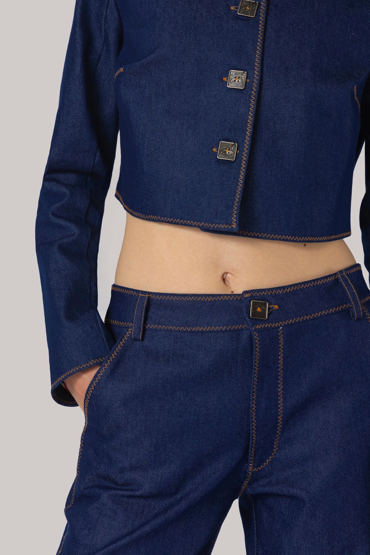 Carola Pant Blue Denim - Image 3