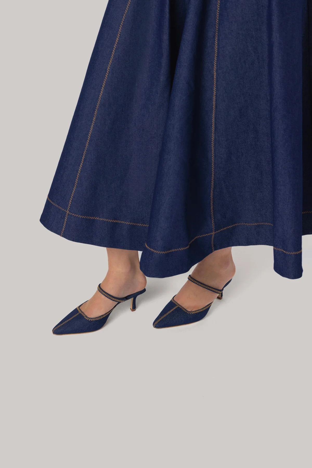 Sophia Dress Blue Denim - Image 4