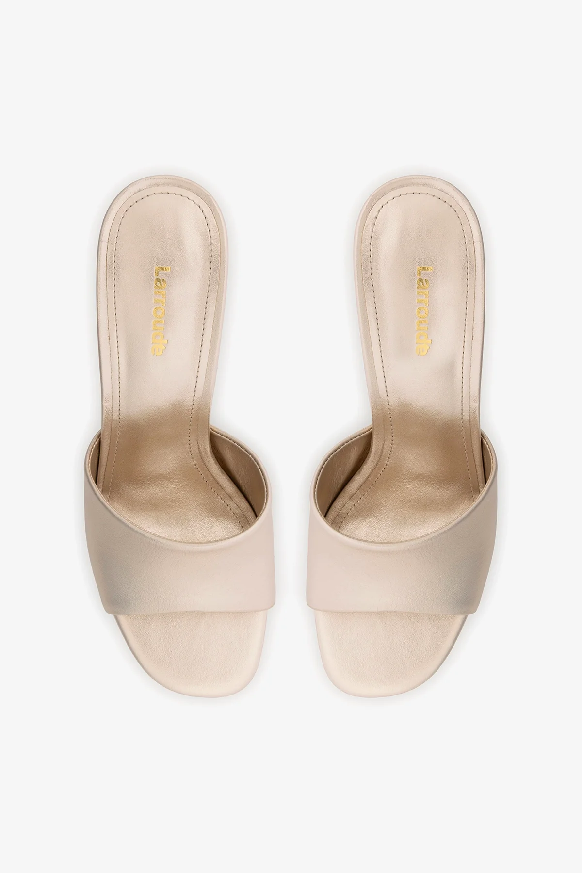 Dolly Mule Champagne Leather - Image 6