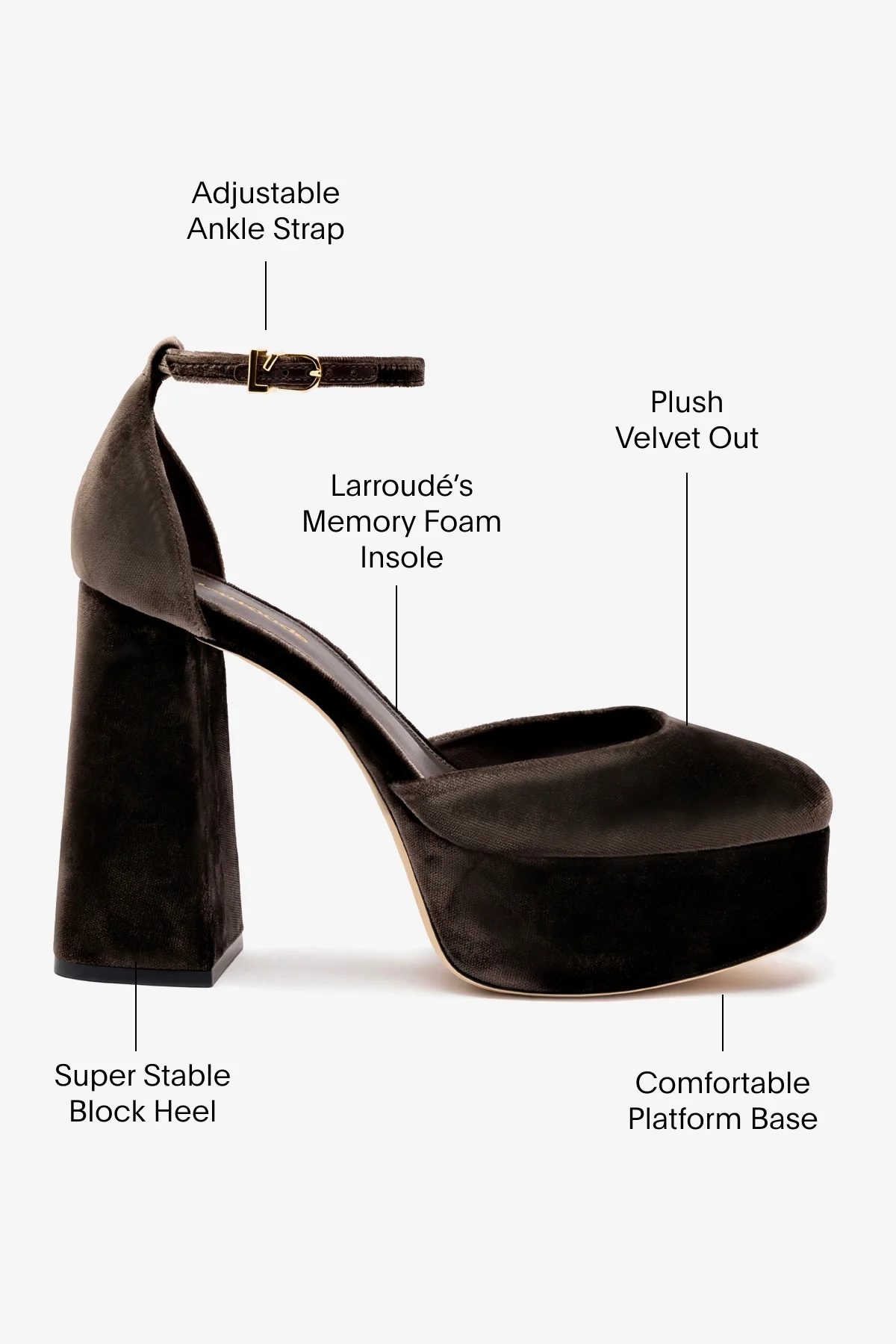Ari Pump In Expresso Velvet - Image 5