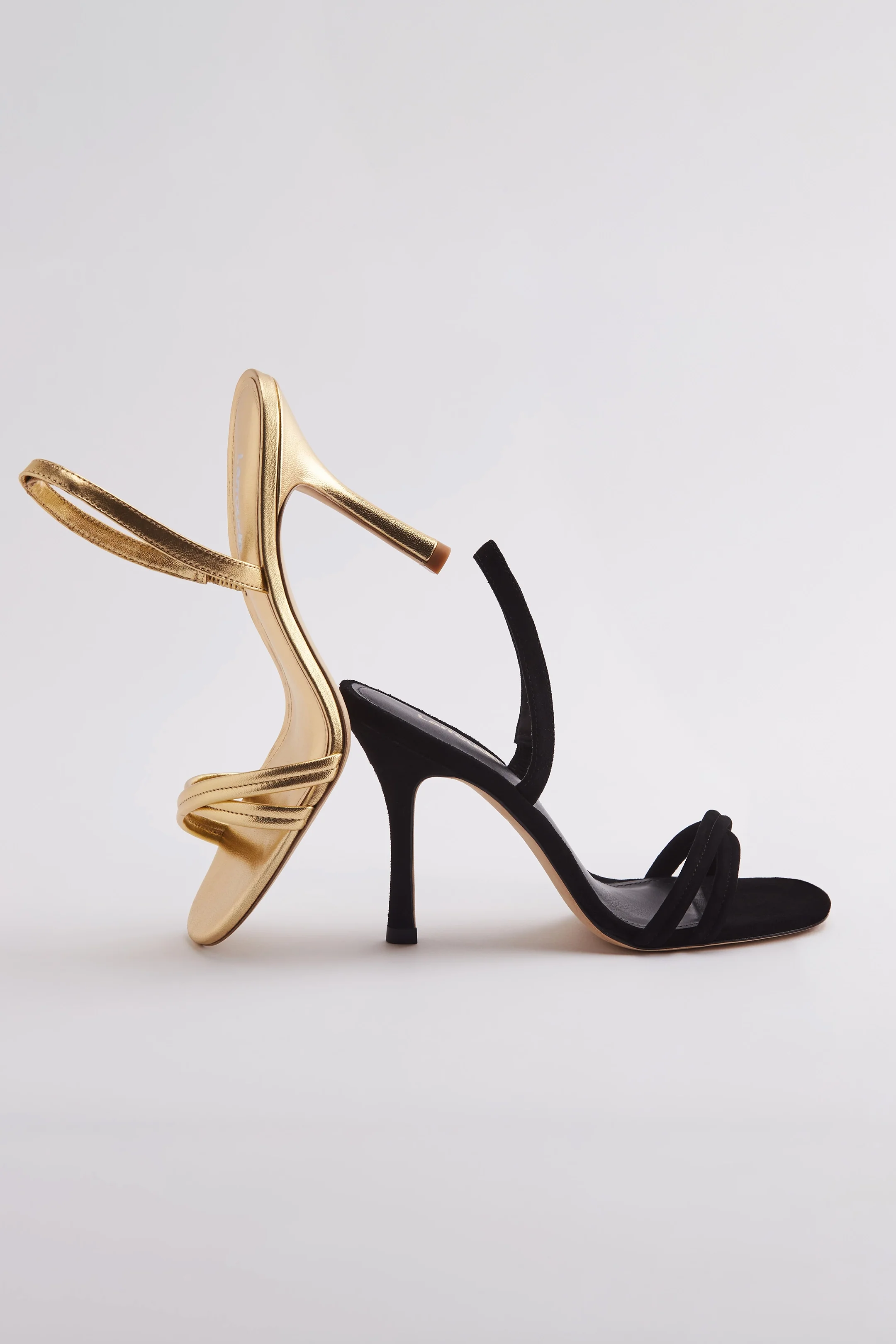 Annie Sandal In Gold Metallic Leather - Image 6