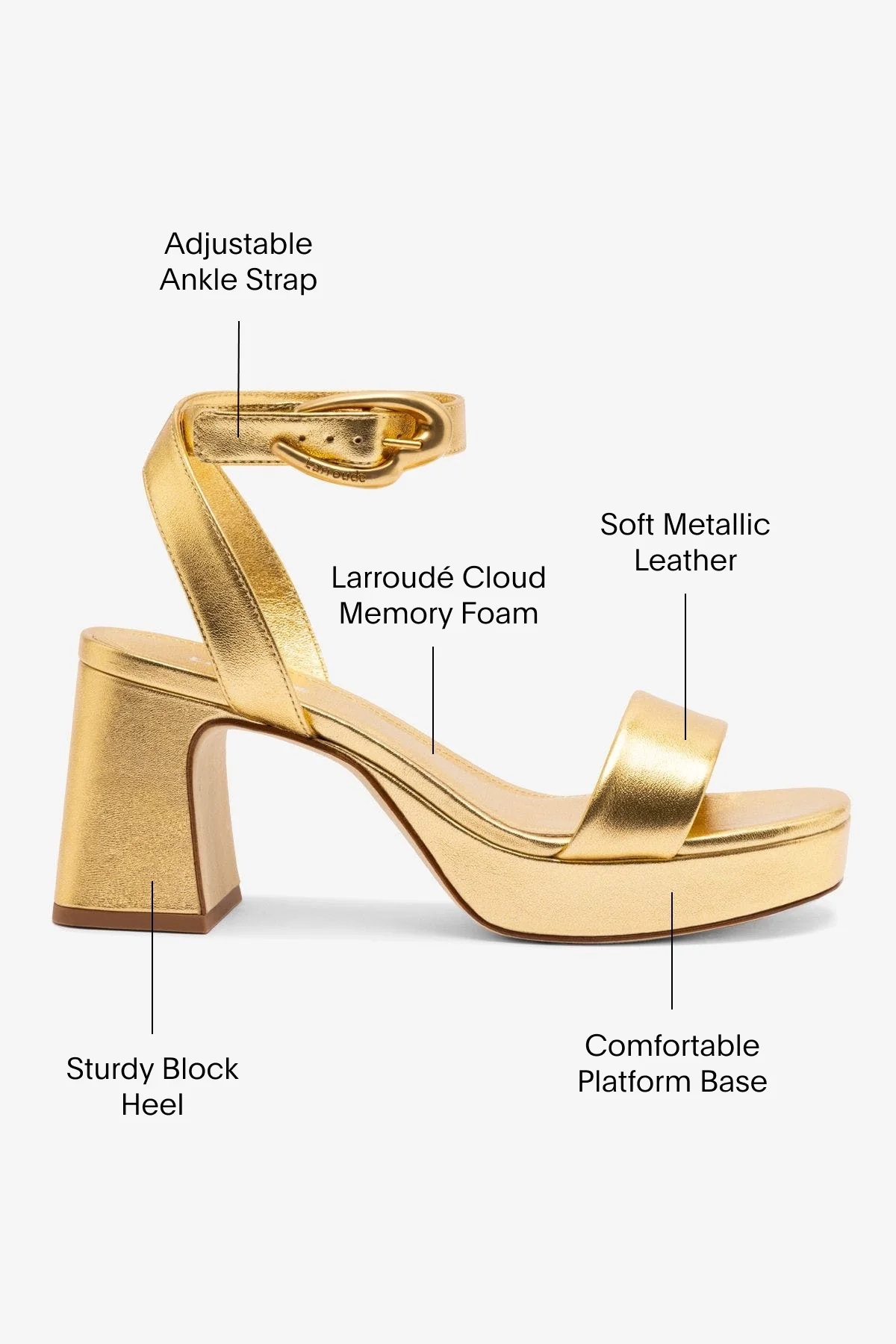 Dolly Verona Low Sandal In Gold Metallic Leather - Image 5