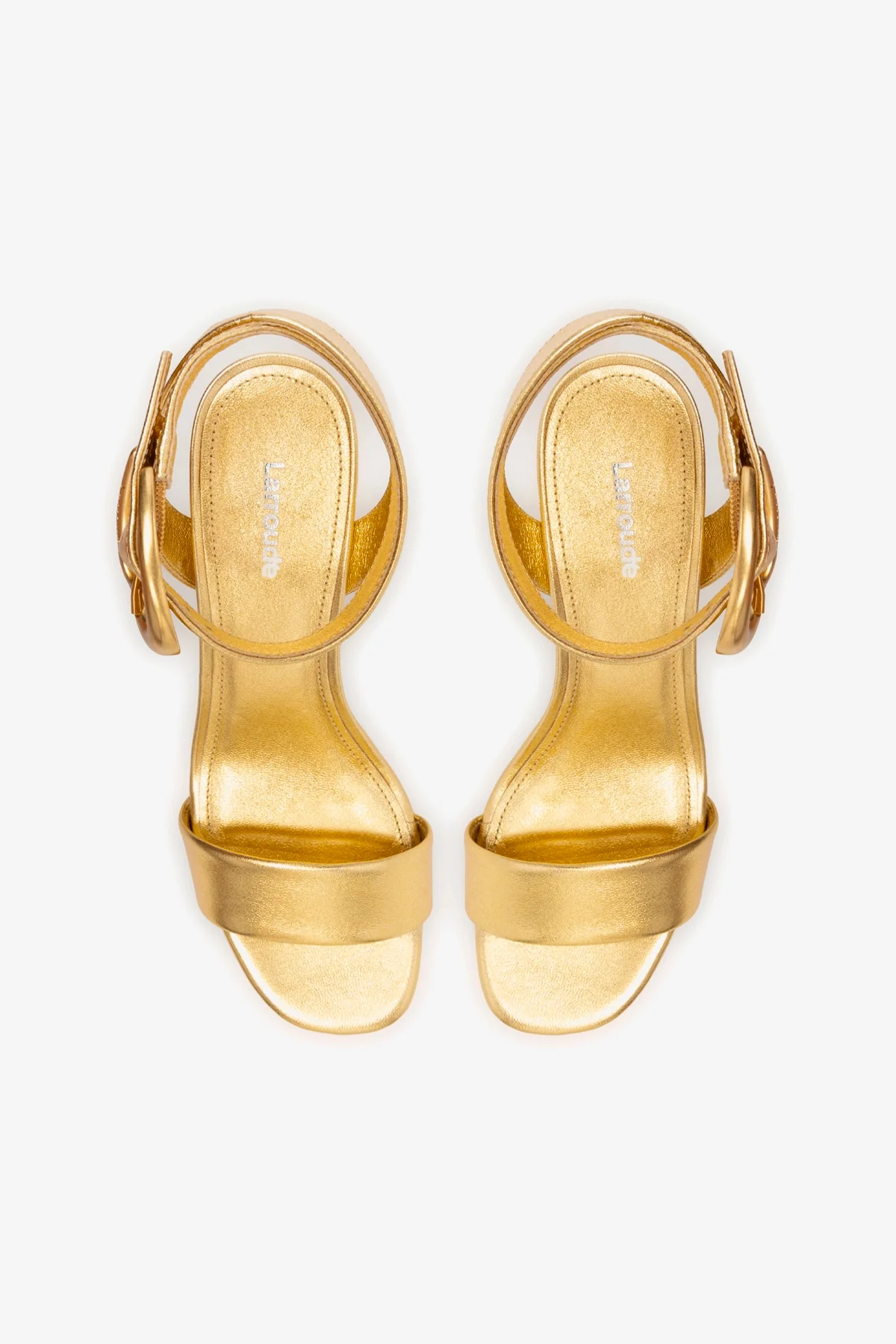 Dolly Verona Low Sandal In Gold Metallic Leather - Image 7