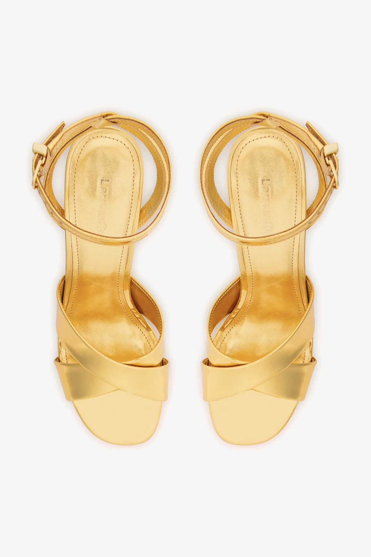 Dolly X Platform Sandal In Gold Specchio - Image 6