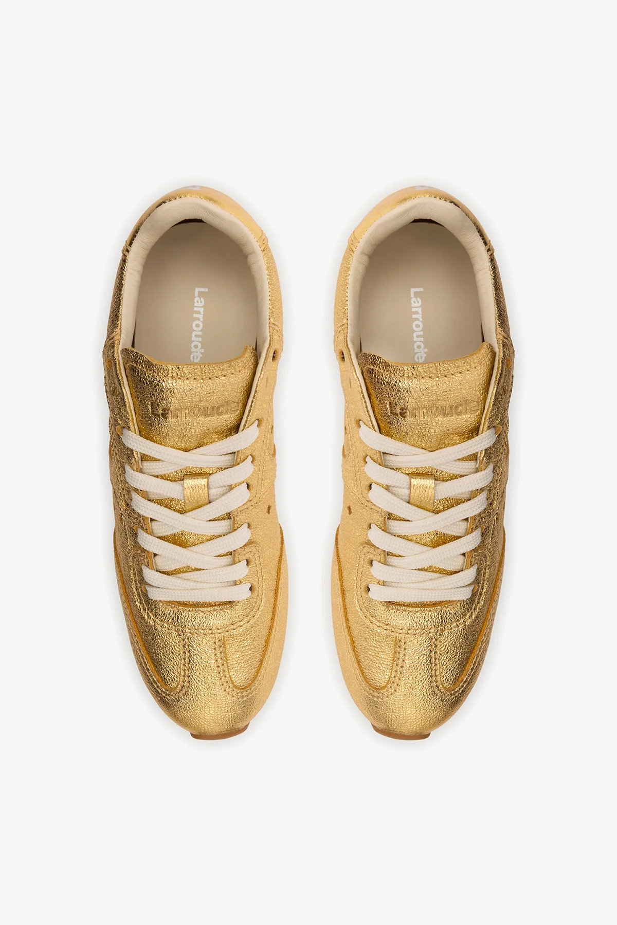 Stella Sneaker In Gold Metallic Leather - Image 7