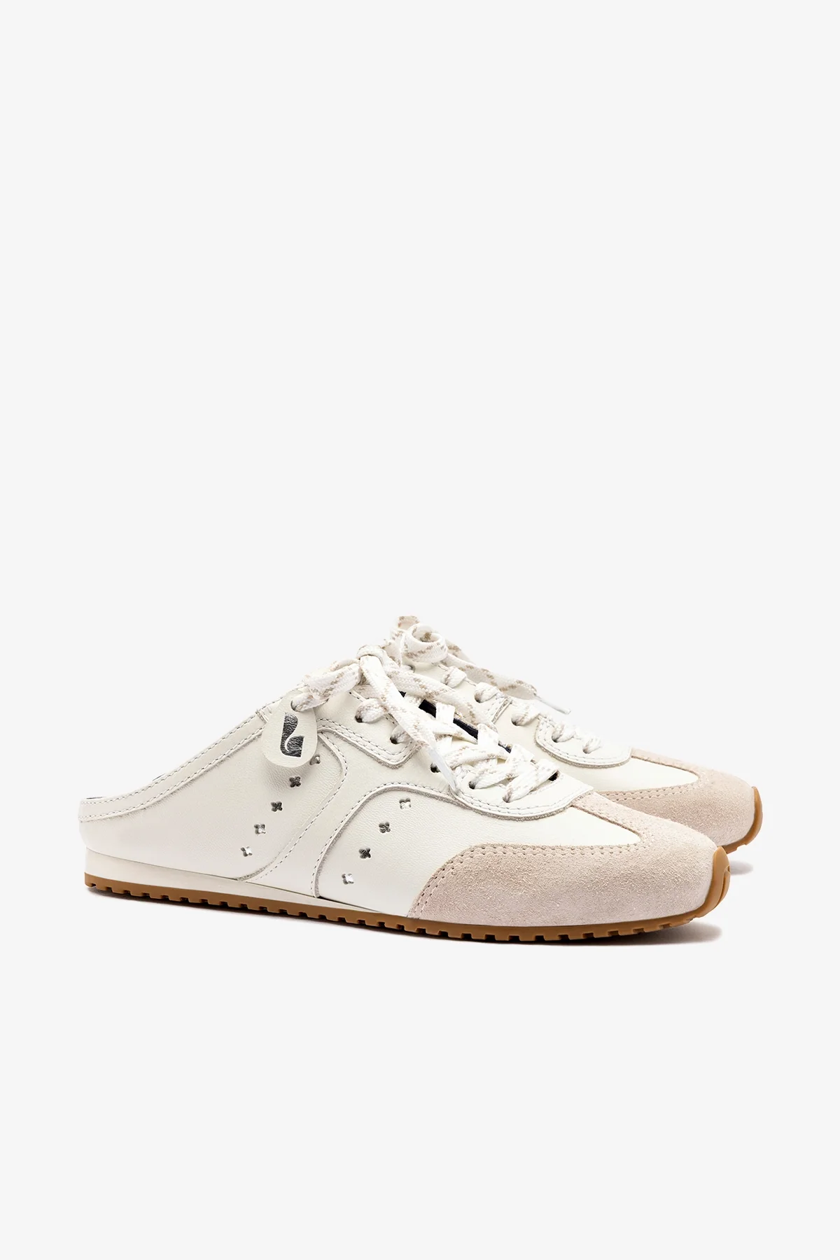Stella Mule In Grey Suede - Image 3