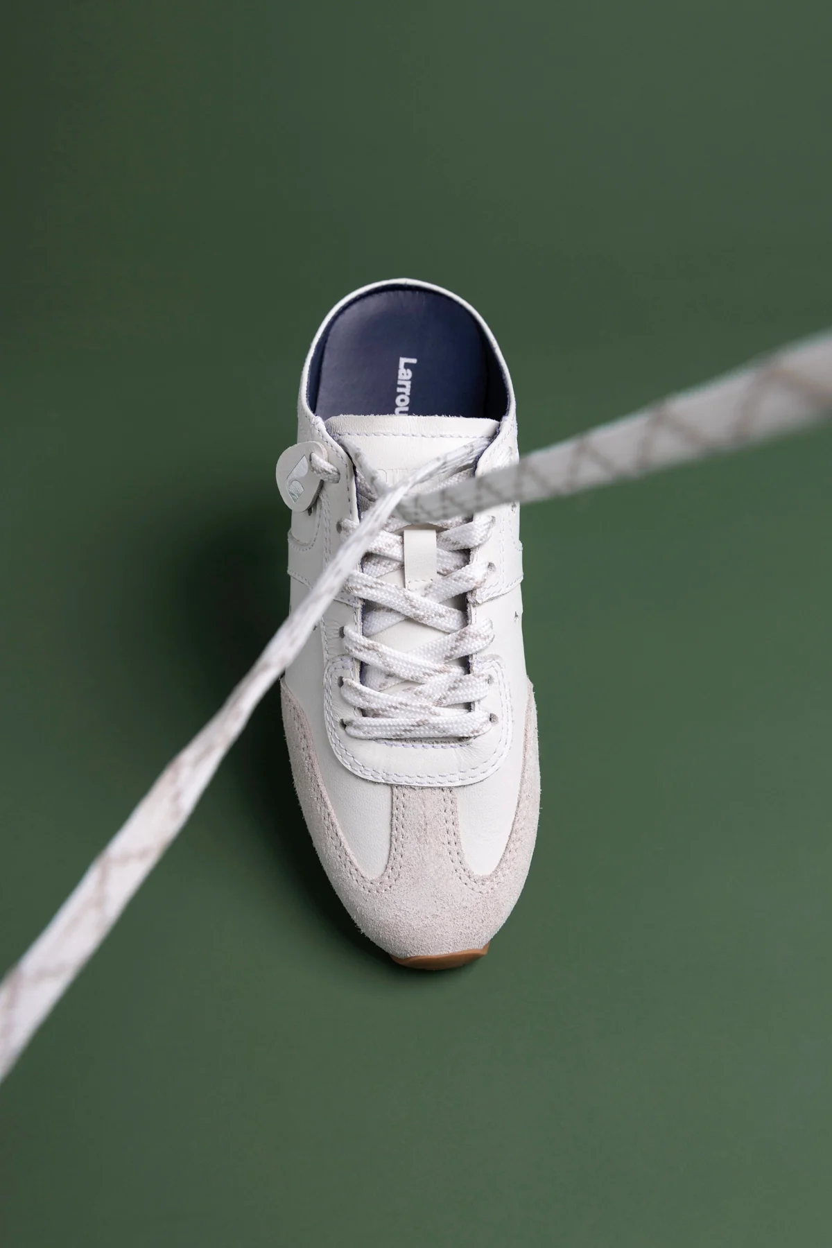 Stella Mule In Grey Suede - Image 7
