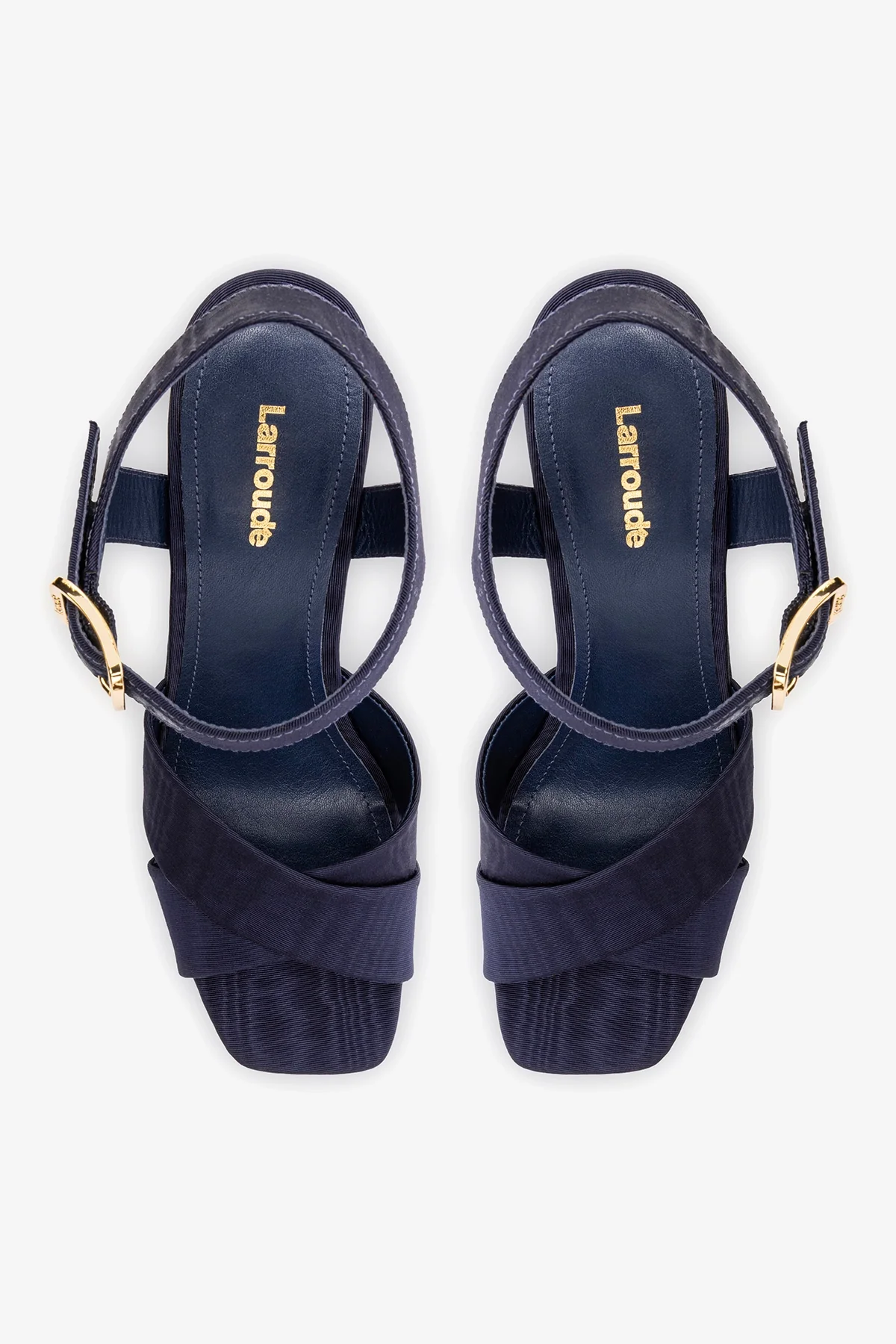 Cher Sandal In Indigo Leather - Image 7