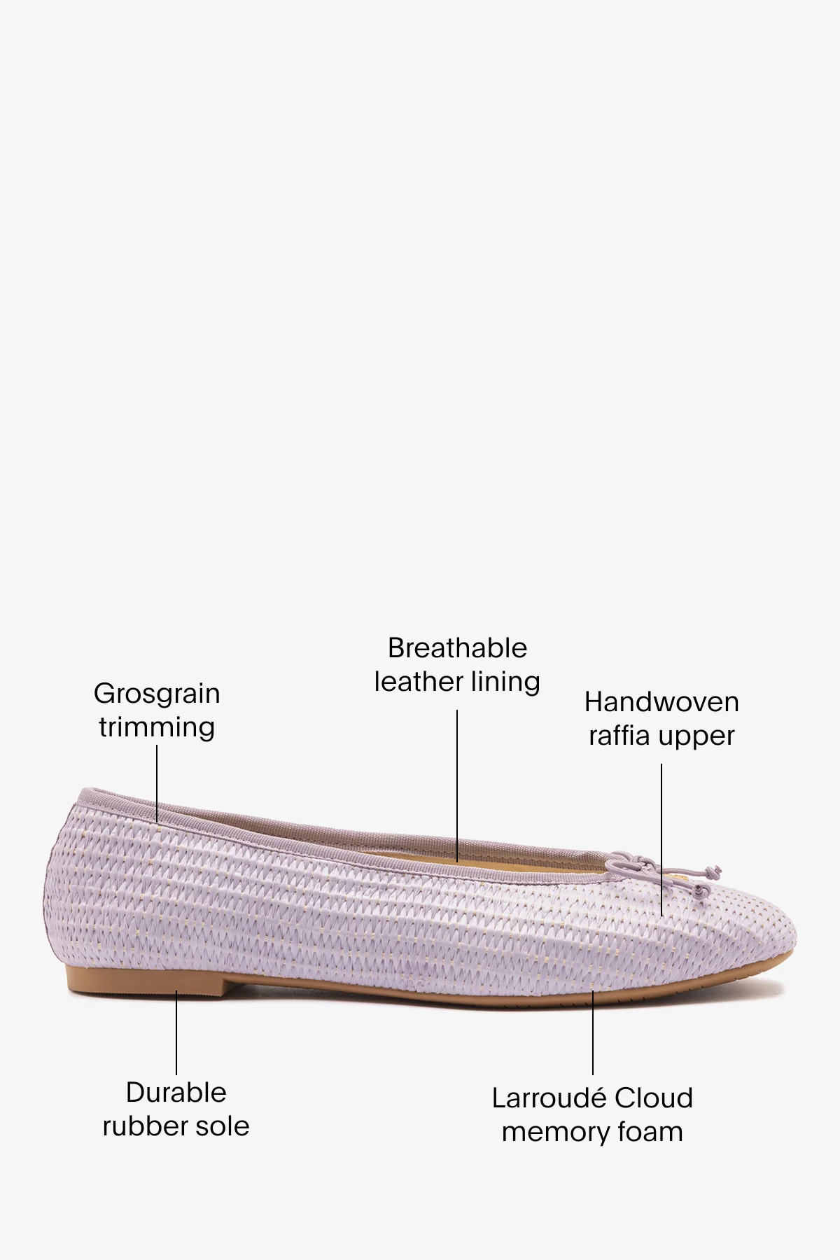 Pavlova Ballet Flat Iris Raffia - Image 5