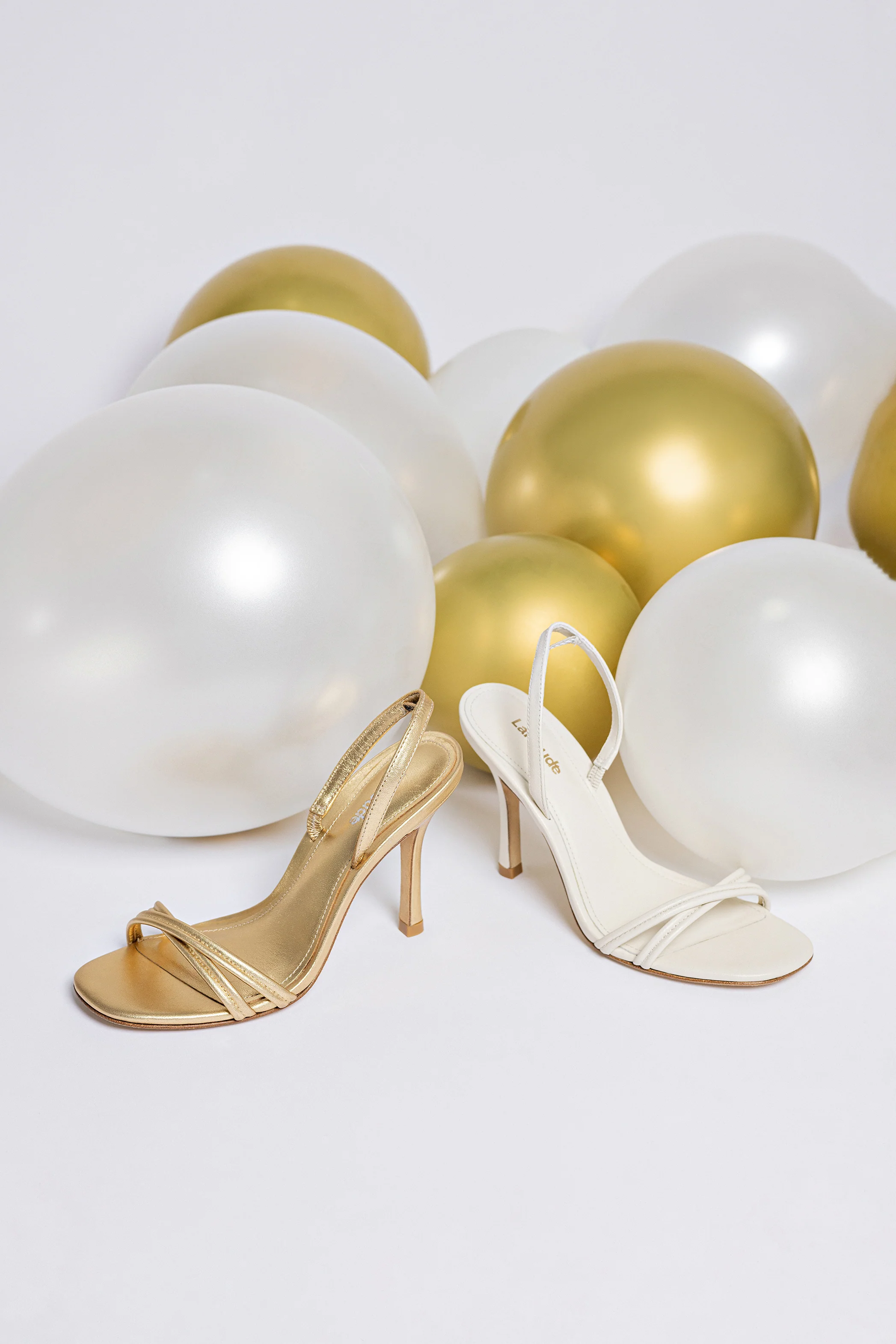 Annie Sandal In Ivory Leather - Image 6