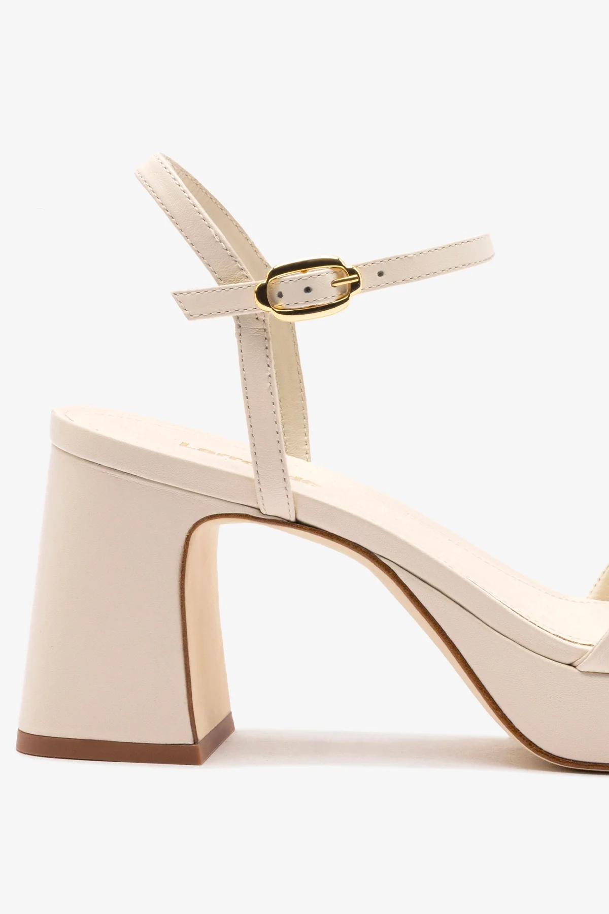 Bianca Low Sandal In Ivory Leather - Image 4