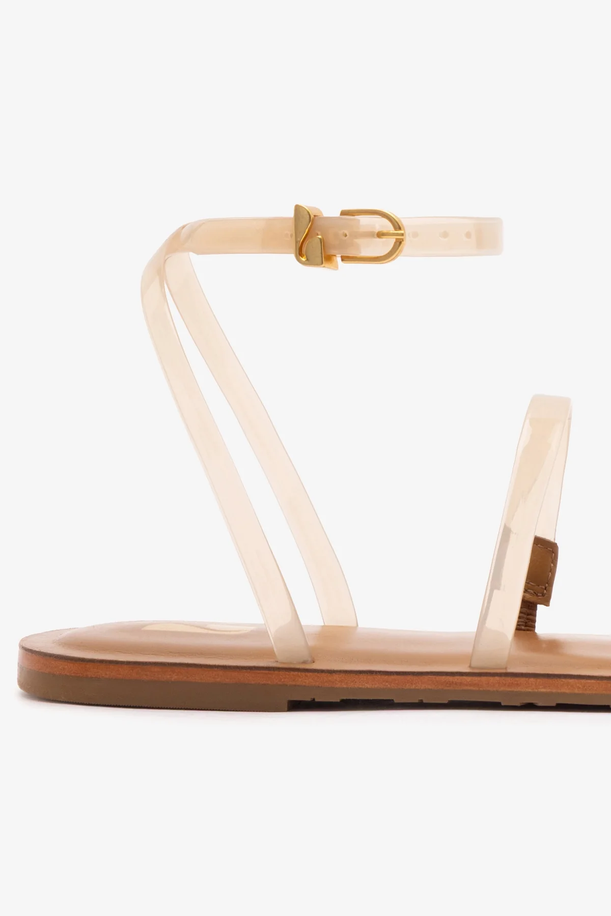 Biarritz Jelly Flat Sandal In Ivory Vinyl - Image 4
