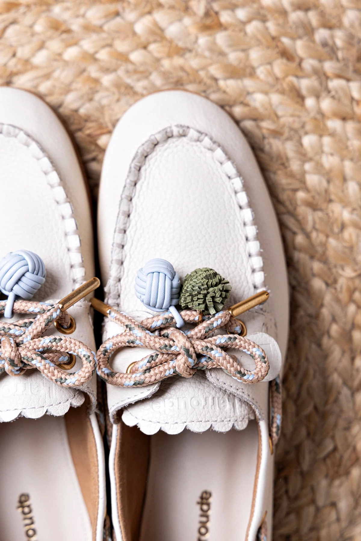 Cyprus Boat Shoe In Ivory Leather - Image 6