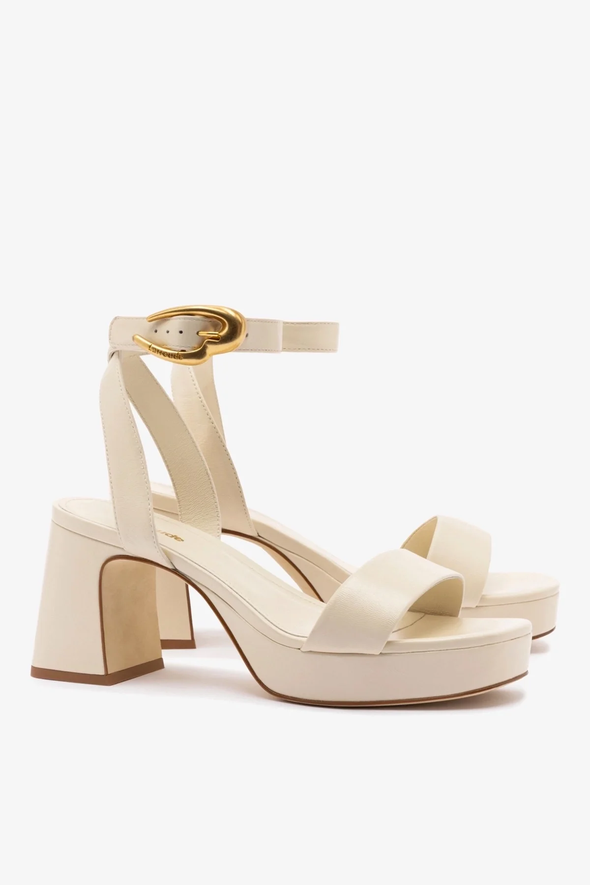 Dolly Verona Low Sandal In Ivory Leather - Image 3