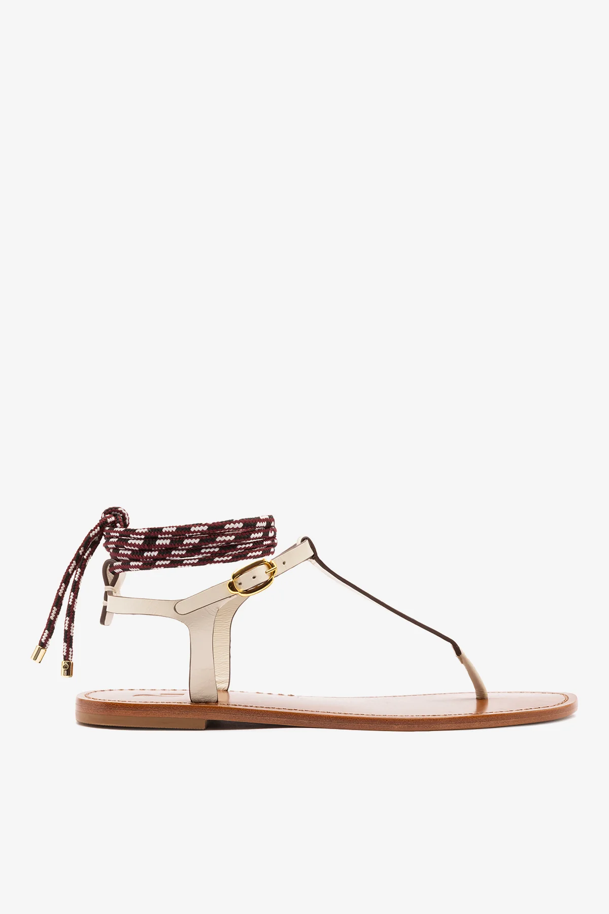 Gipsy Sandal In Ivory Vegetale Leather - Image 4
