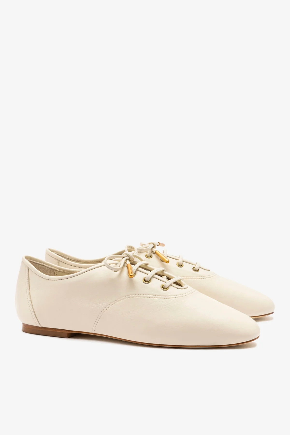 Liza Sneaker In Ivory Leather - Image 3