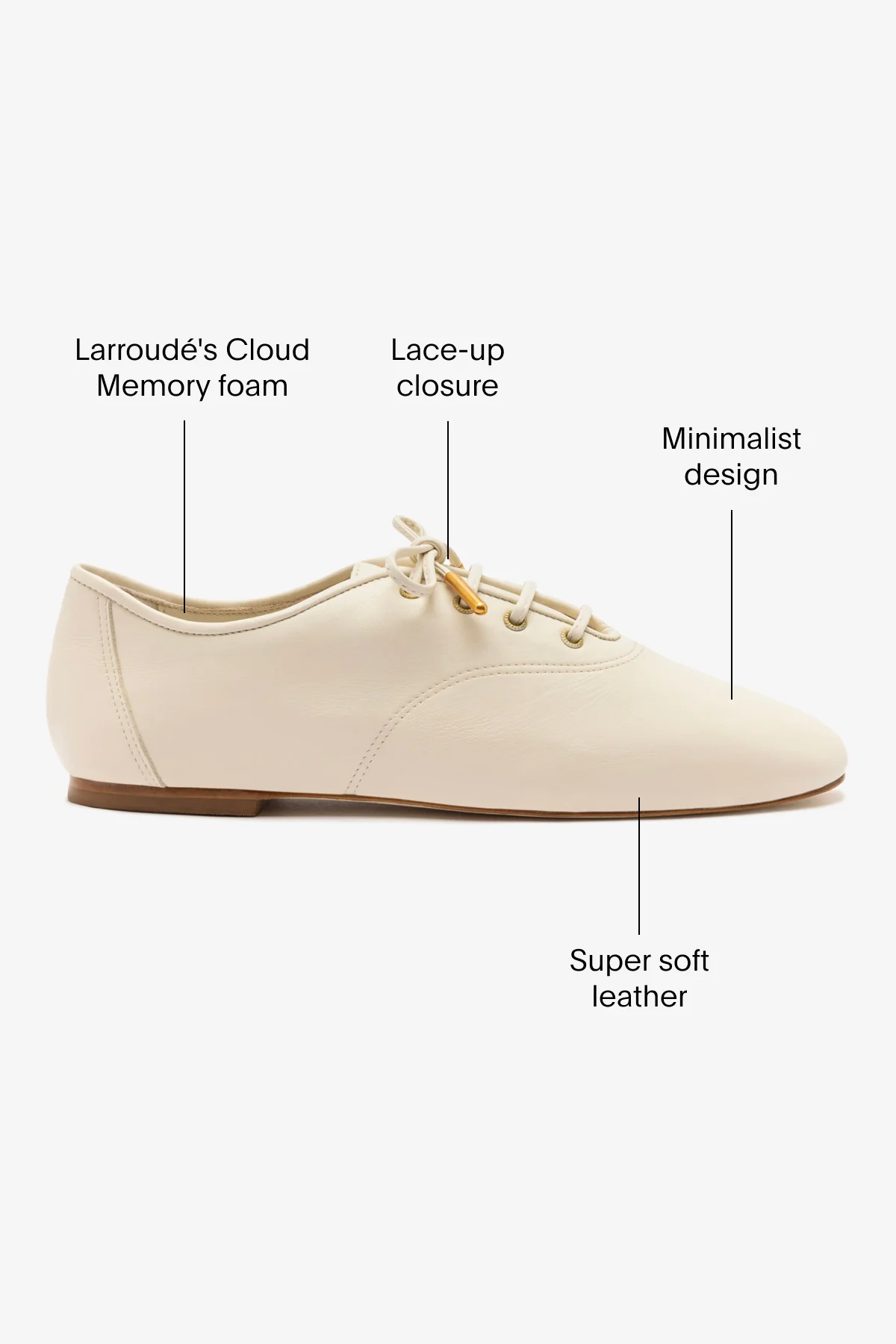 Liza Sneaker In Ivory Leather - Image 5