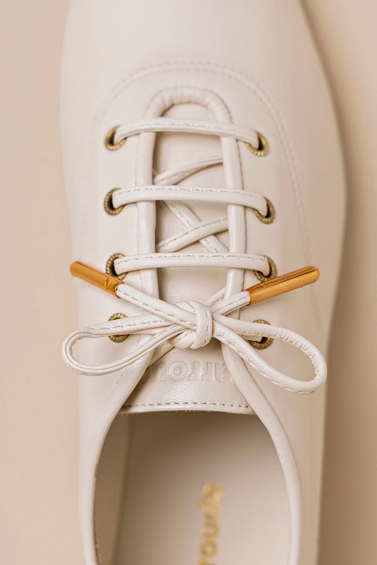 Liza Sneaker In Ivory Leather - Image 6