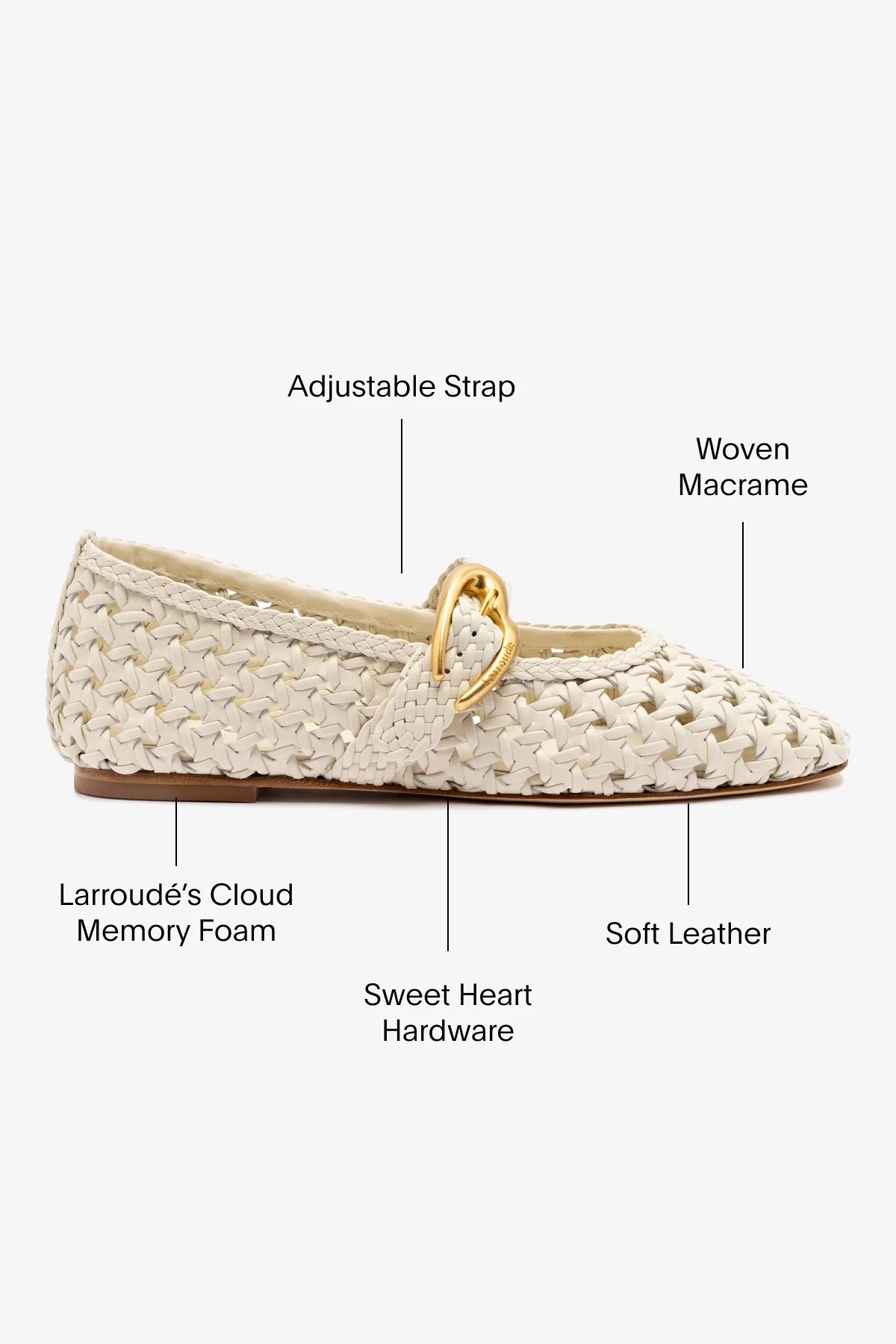 Verona New Macrame In Ivory Leather - Image 5