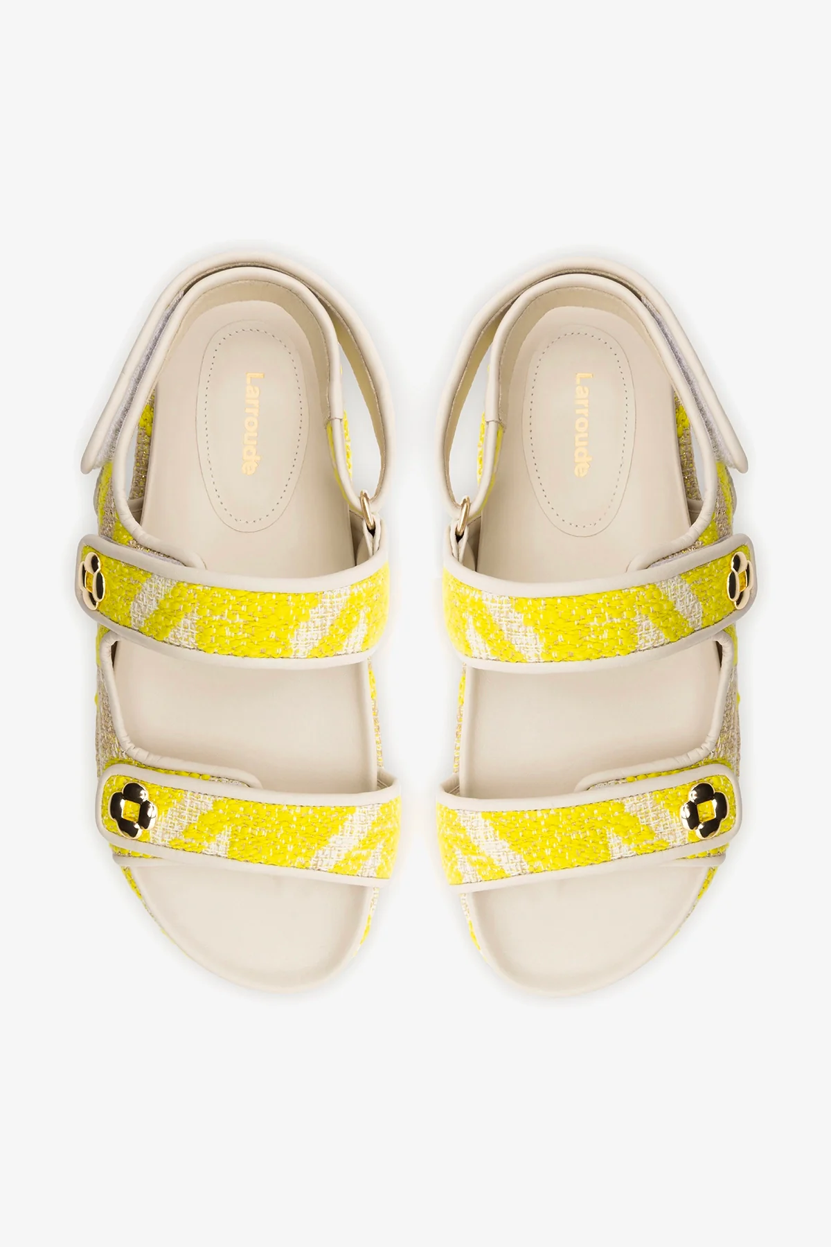 Jetty Sandal Yellow Printed Fabric - Image 7