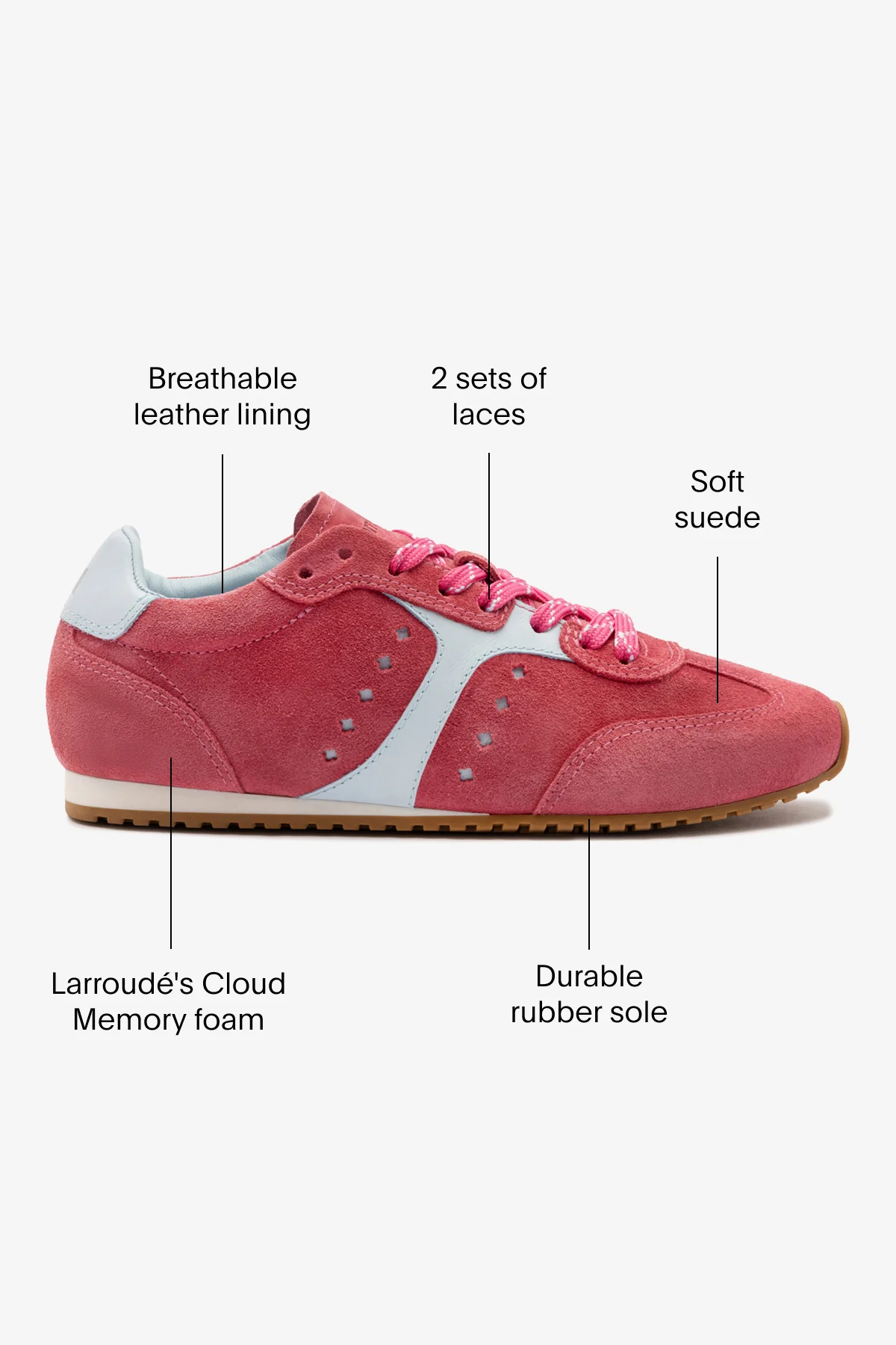 Stella Sneaker In Lampone Suede - Image 7
