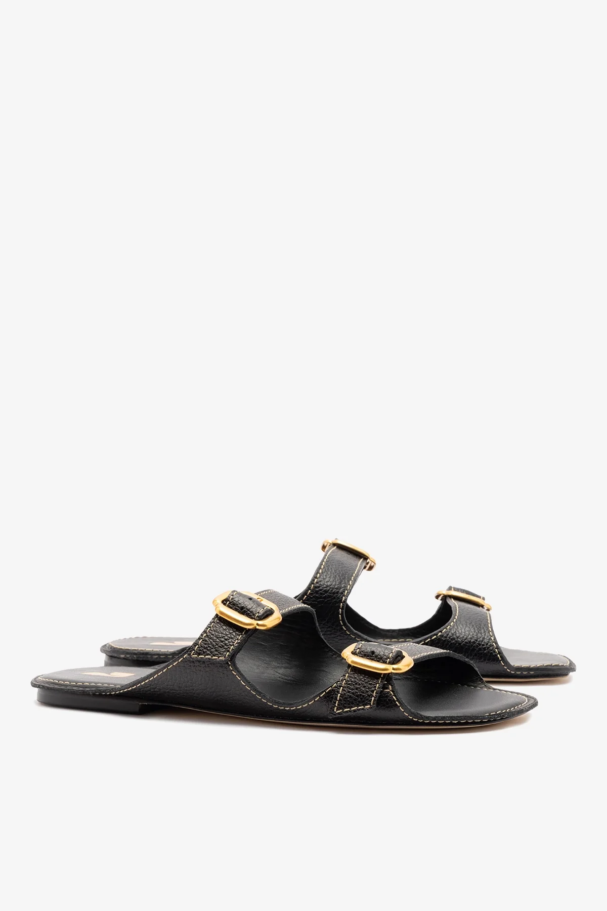 Amalfi Flat Black Leather - Image 3