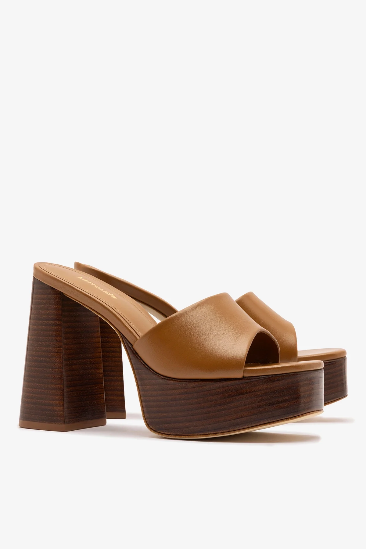 Dolly Mule Caramel Leather - Image 3