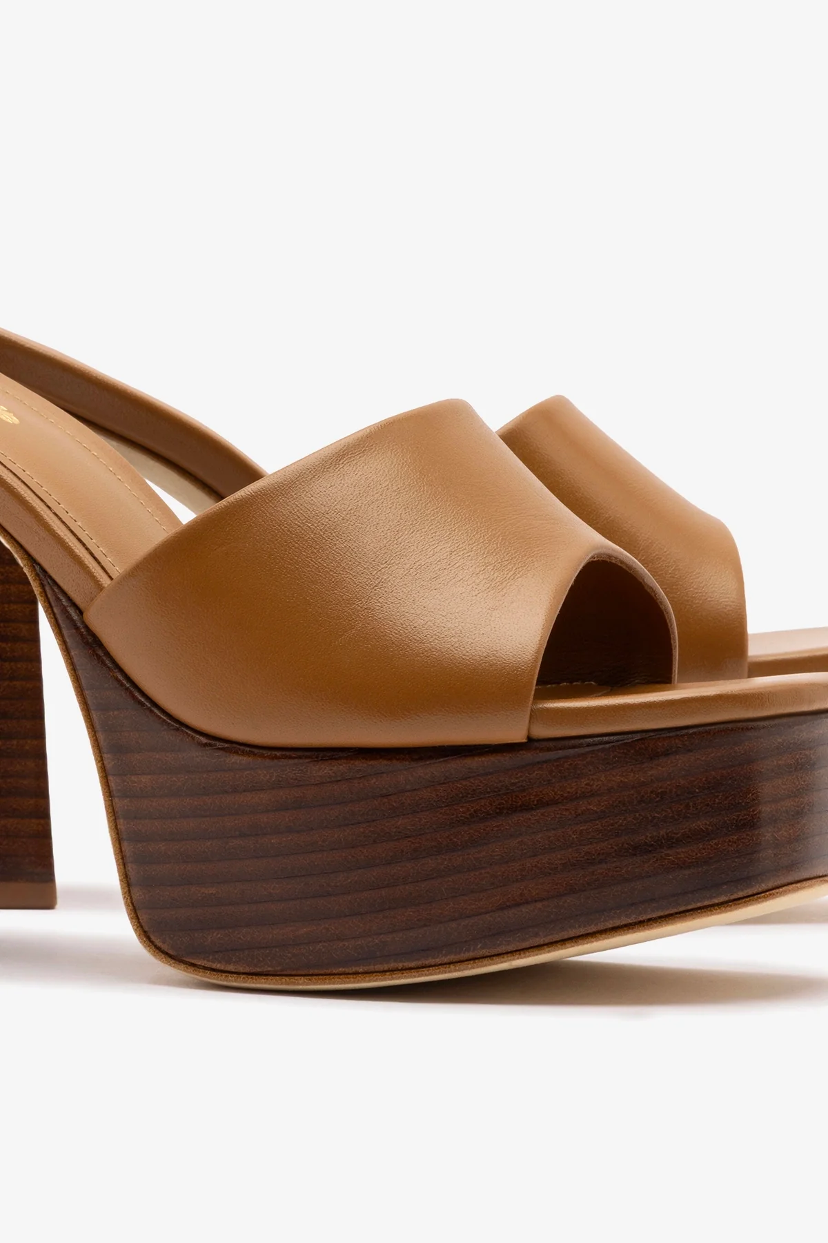 Dolly Mule Caramel Leather - Image 4