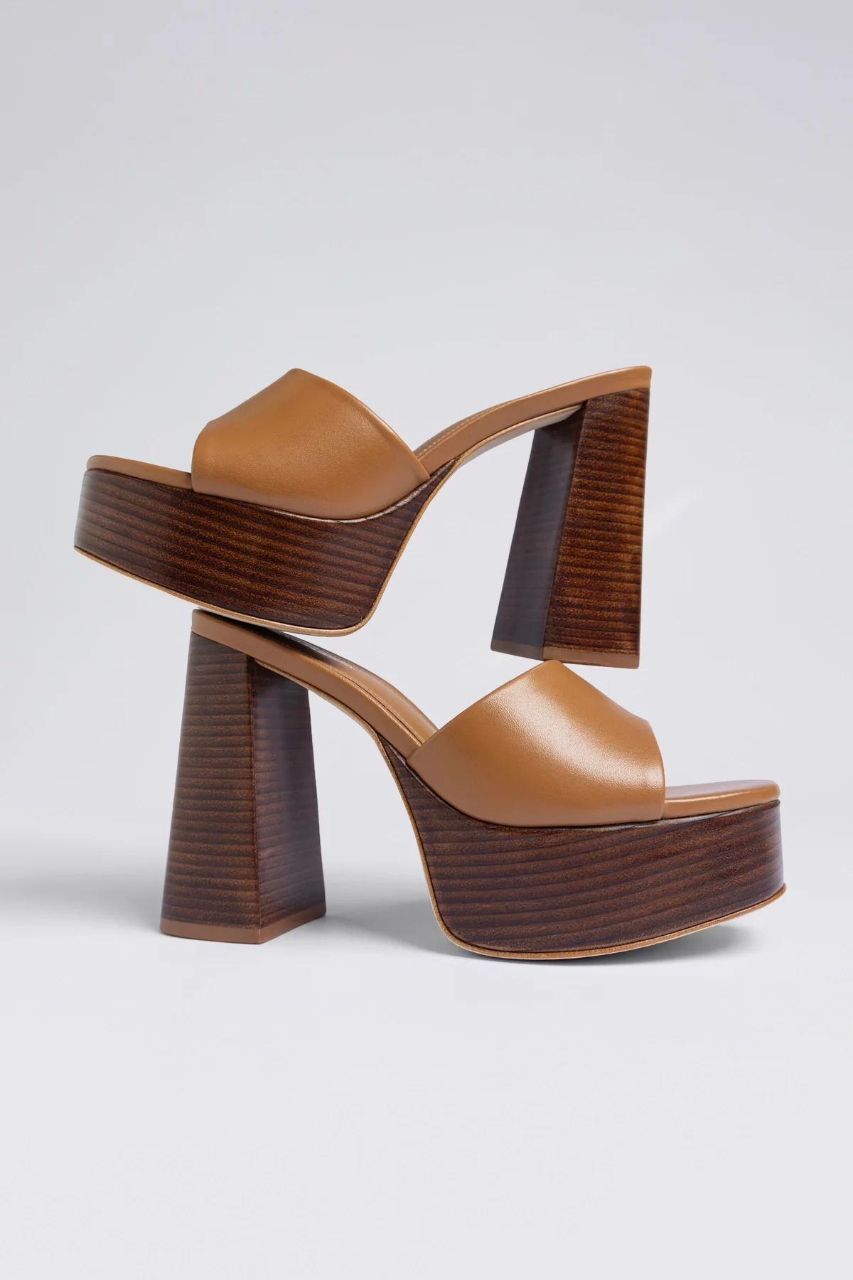 Dolly Mule Caramel Leather - Image 6