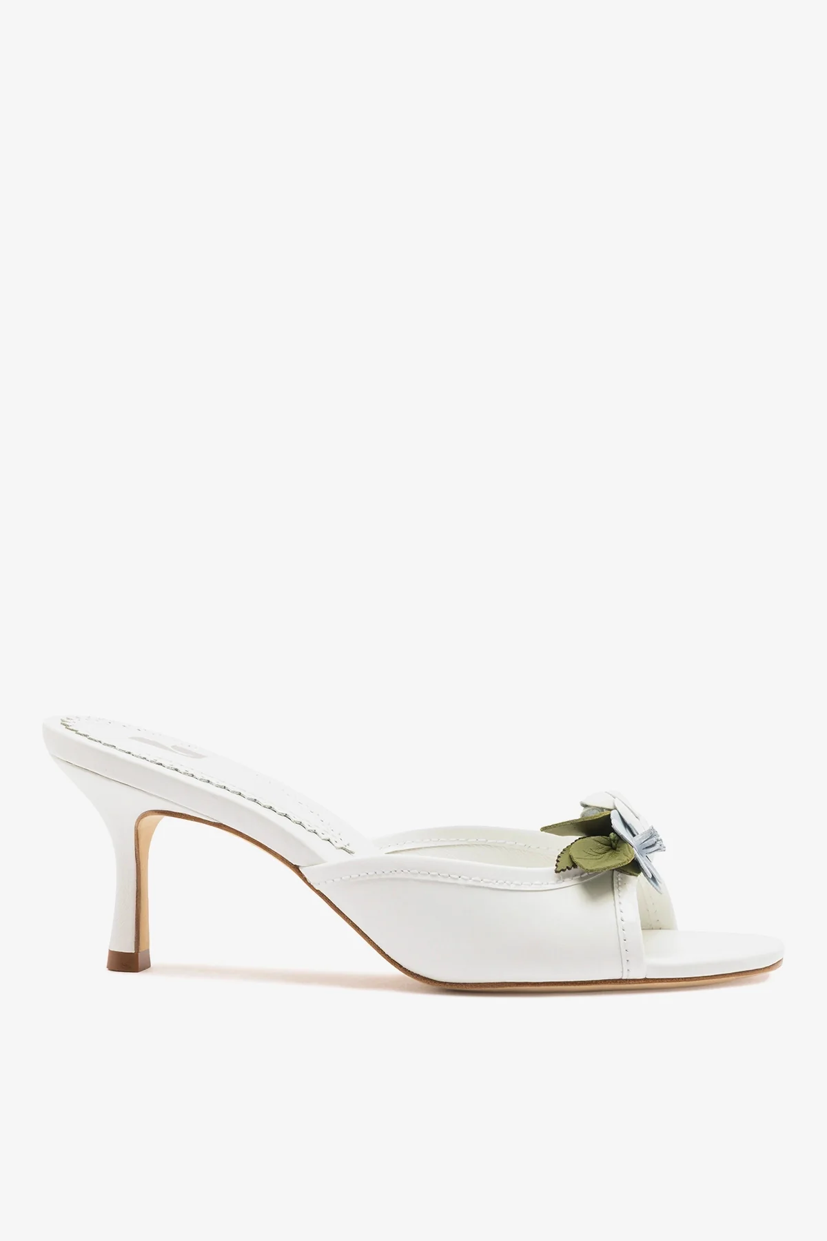 Juliette Mule White Leather