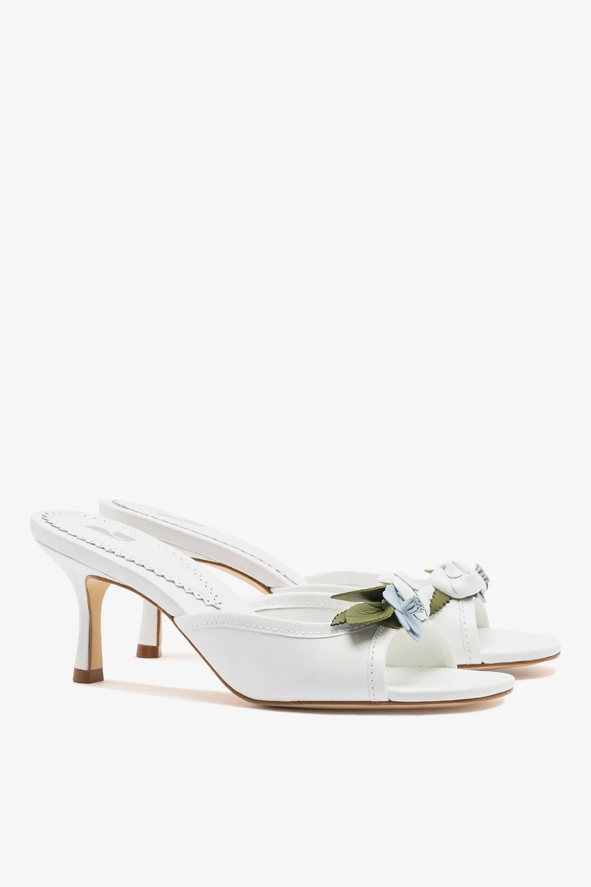 Juliette Mule White Leather - Image 3
